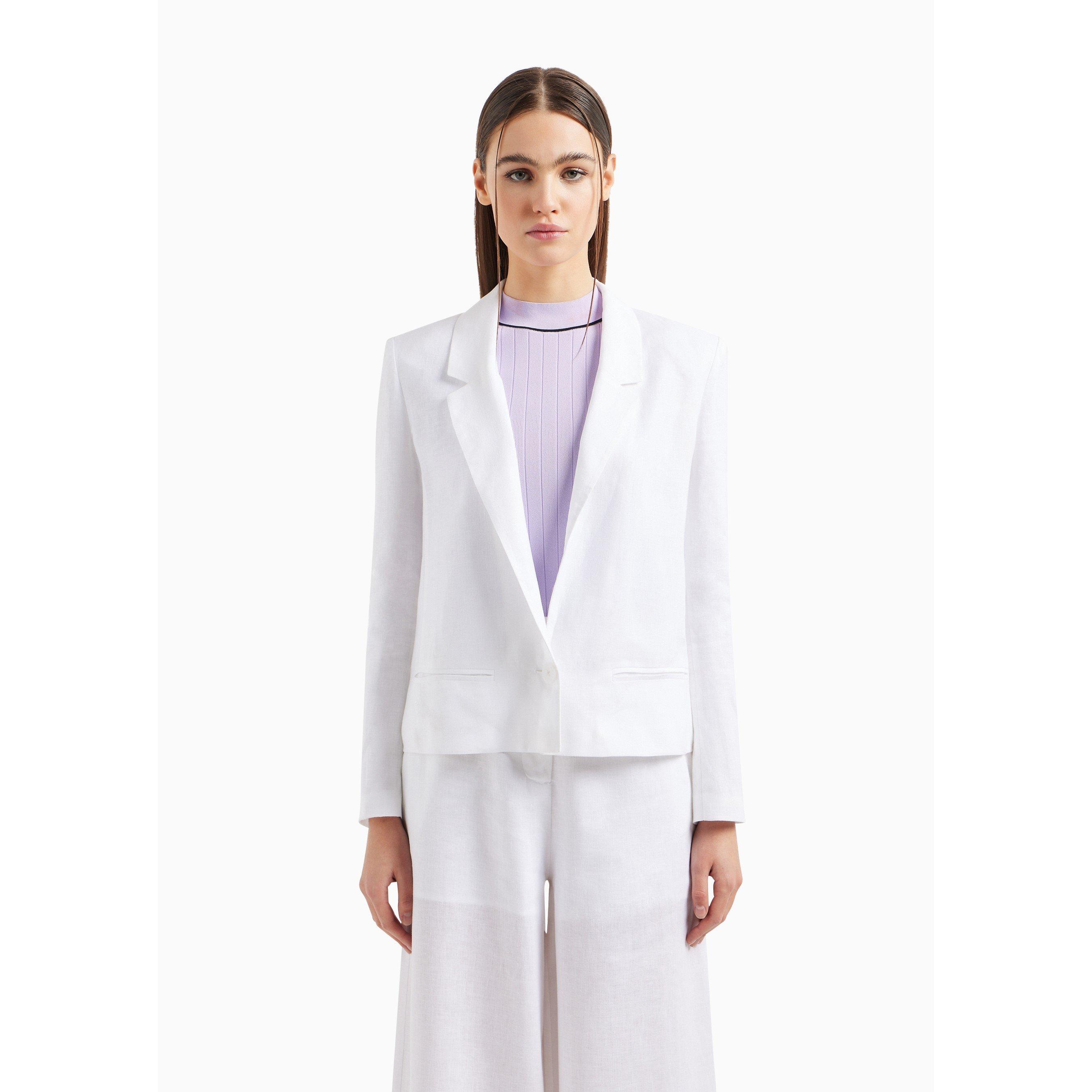 White 1100 - Armani Exchange - Women's Tailored Blazer - 1