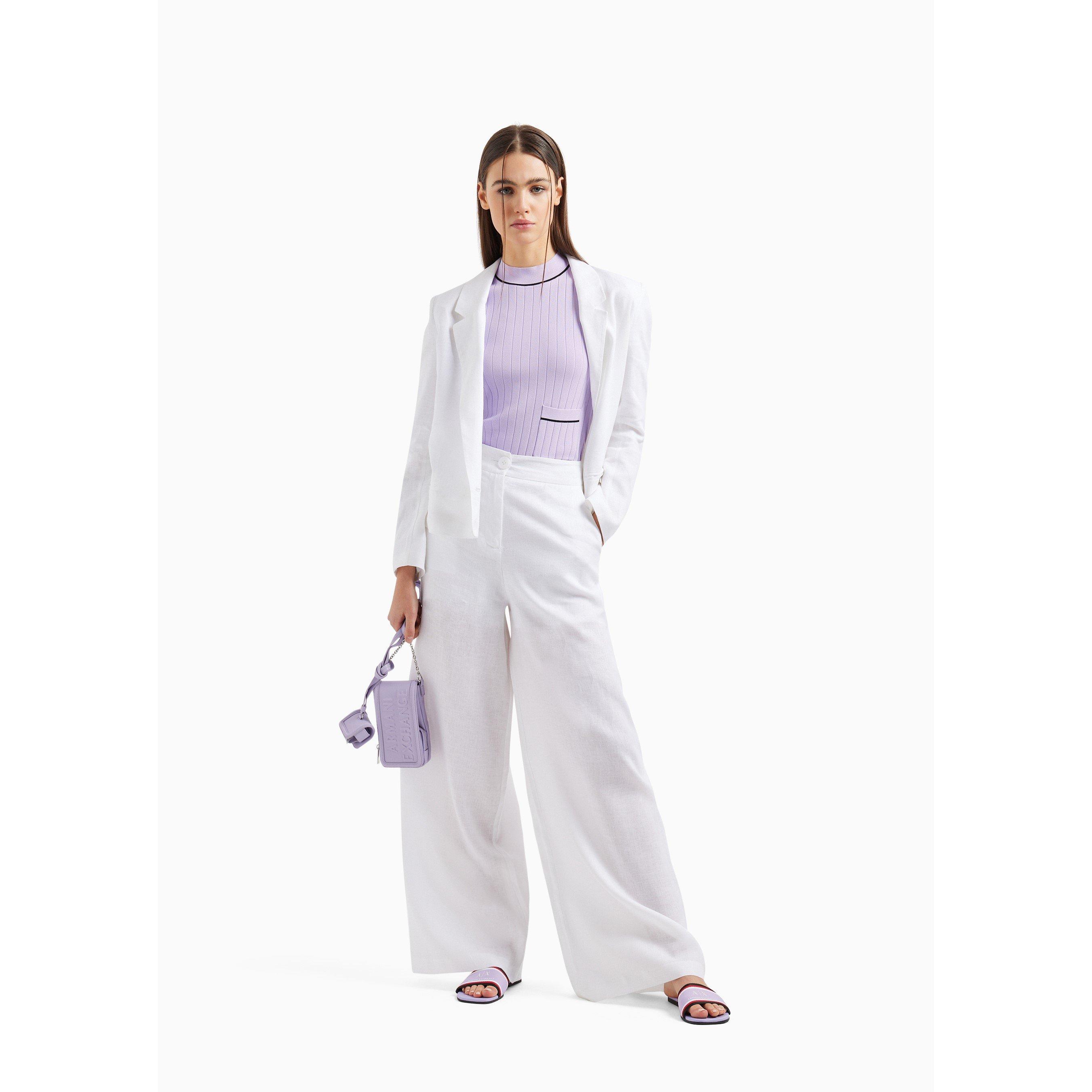 White 1100 - Armani Exchange - Women's Tailored Blazer - 3