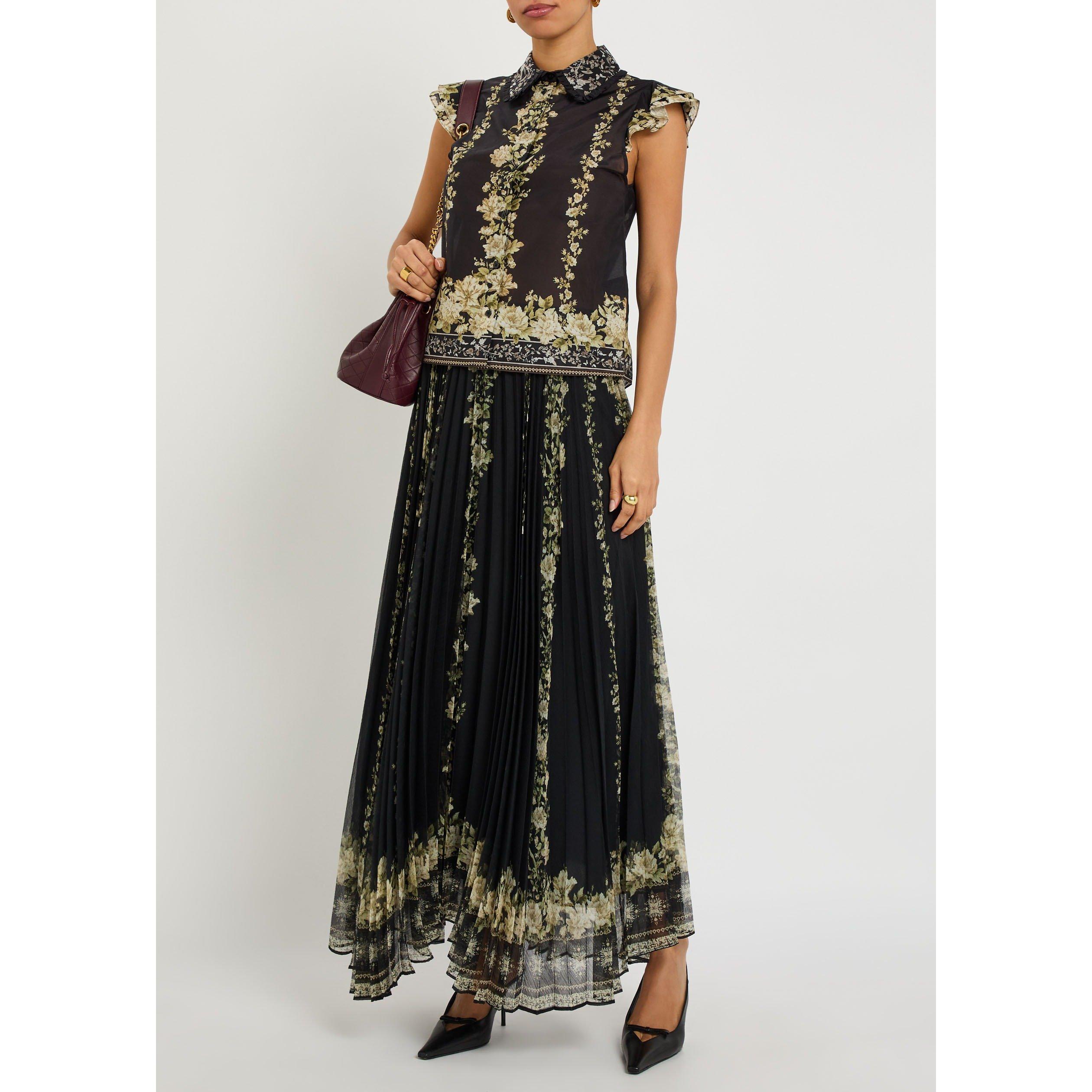 BLACK AND OTHER - Alice And Olivia - B MARTEL FLUTTER SLV BLOUSE - 5