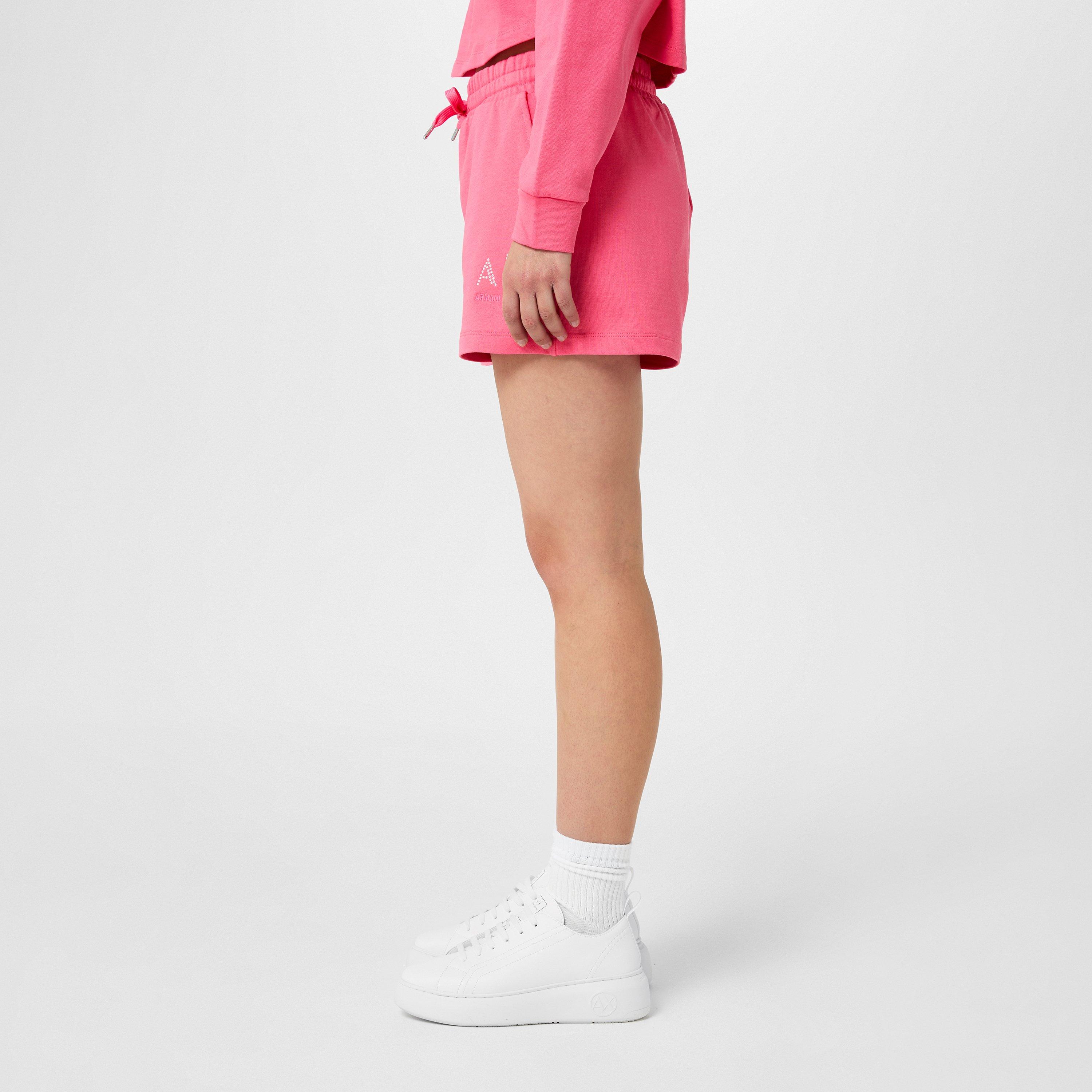 Pink 14BH - Armani Exchange - Fleece Jogger Shorts - 2