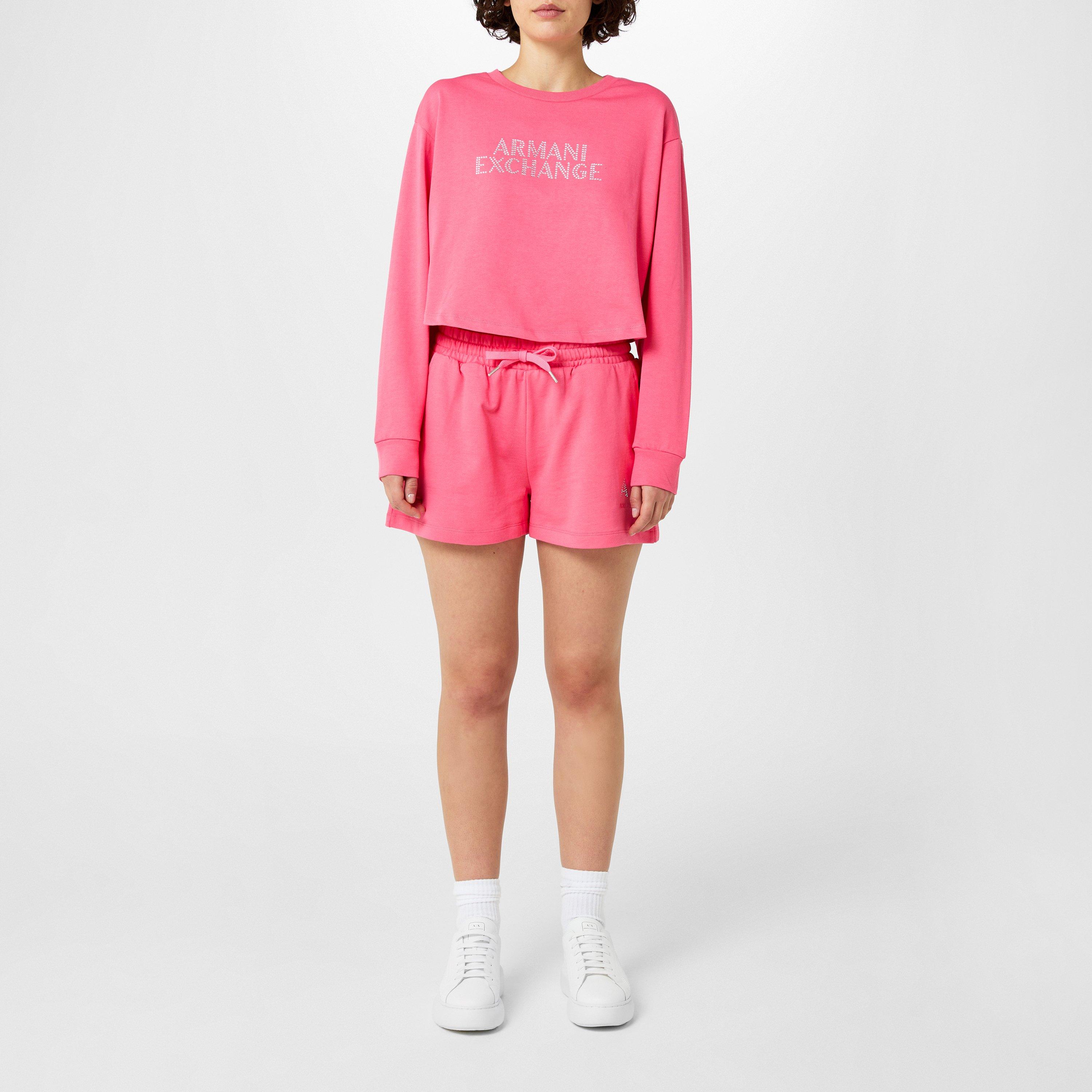 Pink 14BH - Armani Exchange - Fleece Jogger Shorts - 4