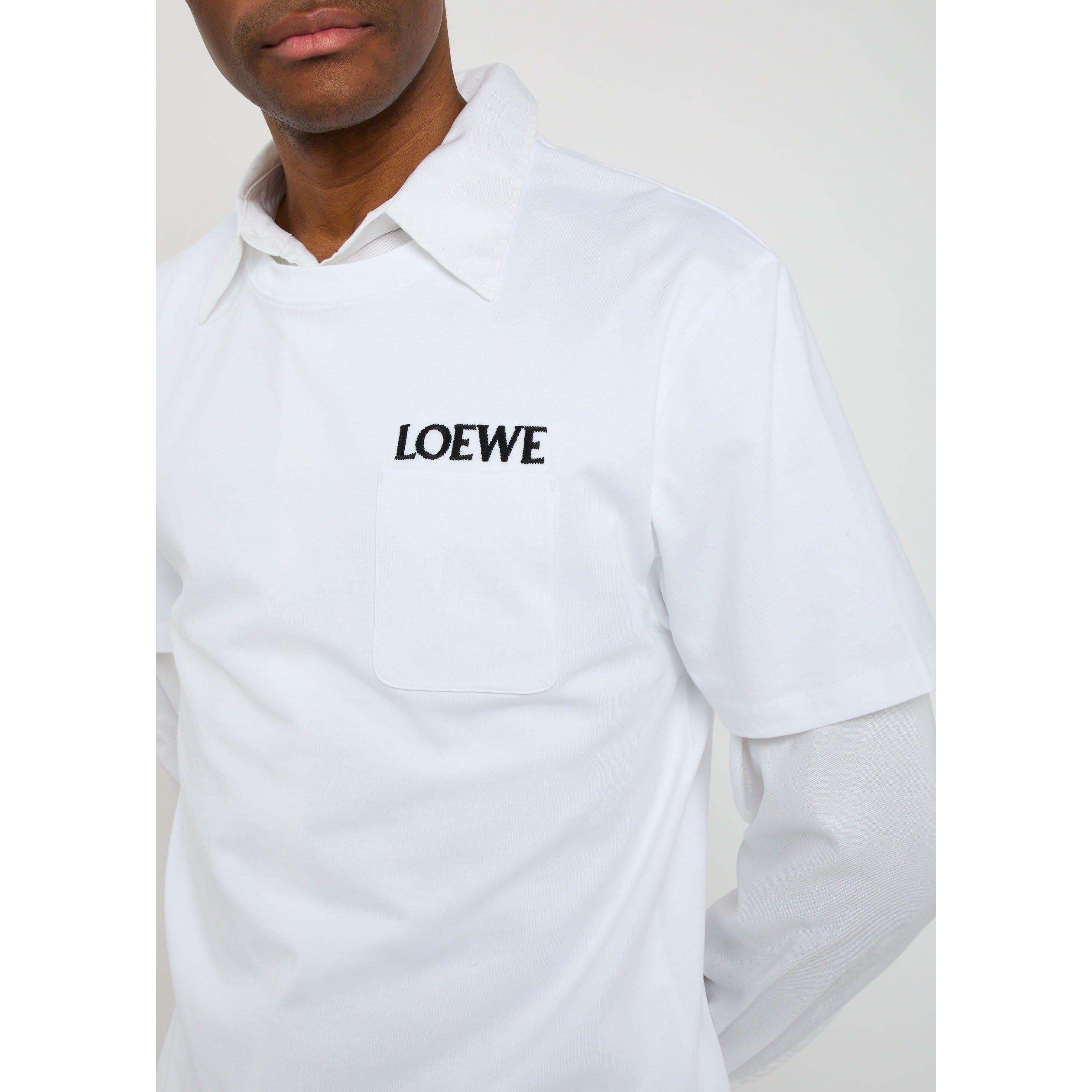 WHITE - LOEWE - LOEWE LOW Coton RELAXED FIT T- - 4
