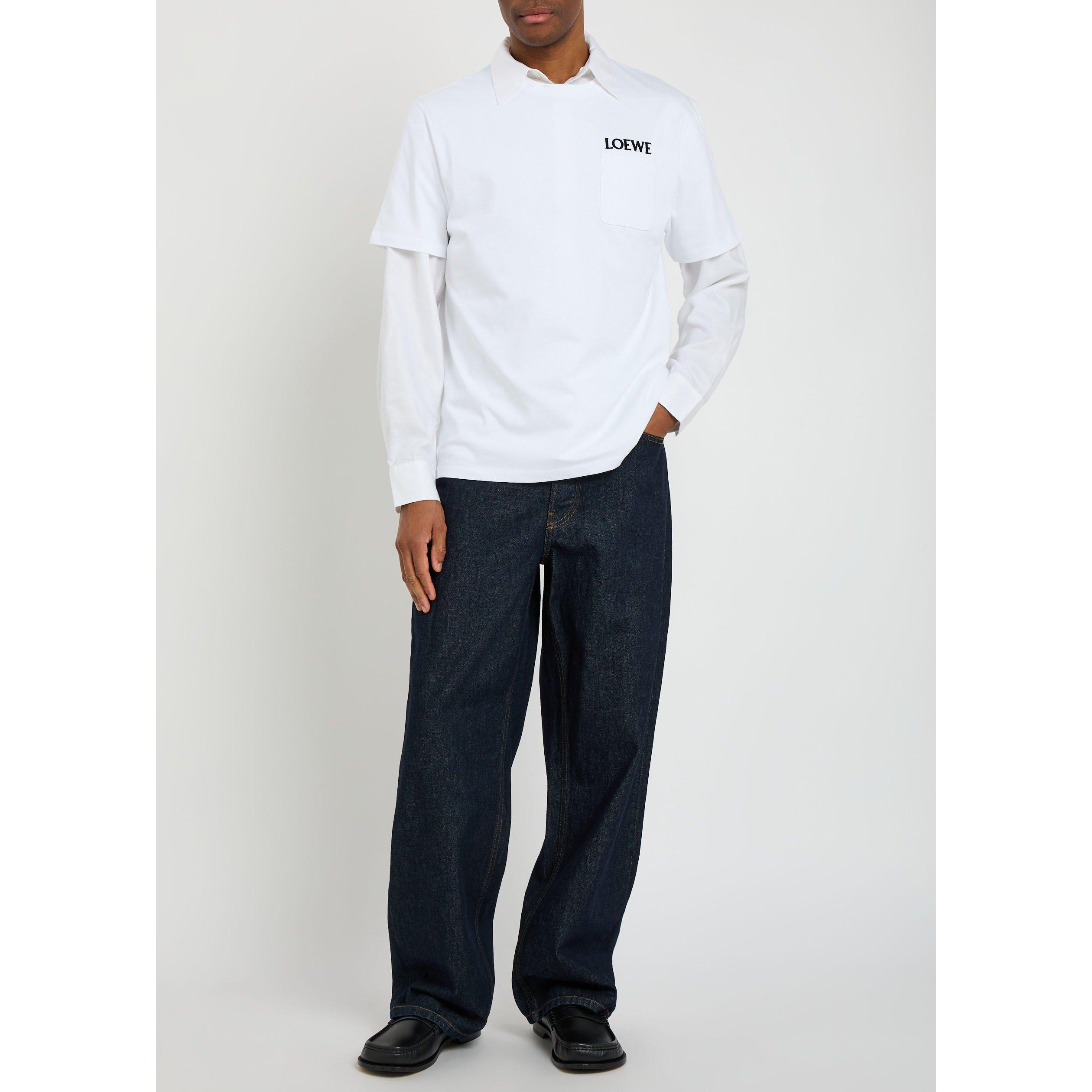 WHITE - LOEWE - LOEWE LOW Coton RELAXED FIT T- - 5