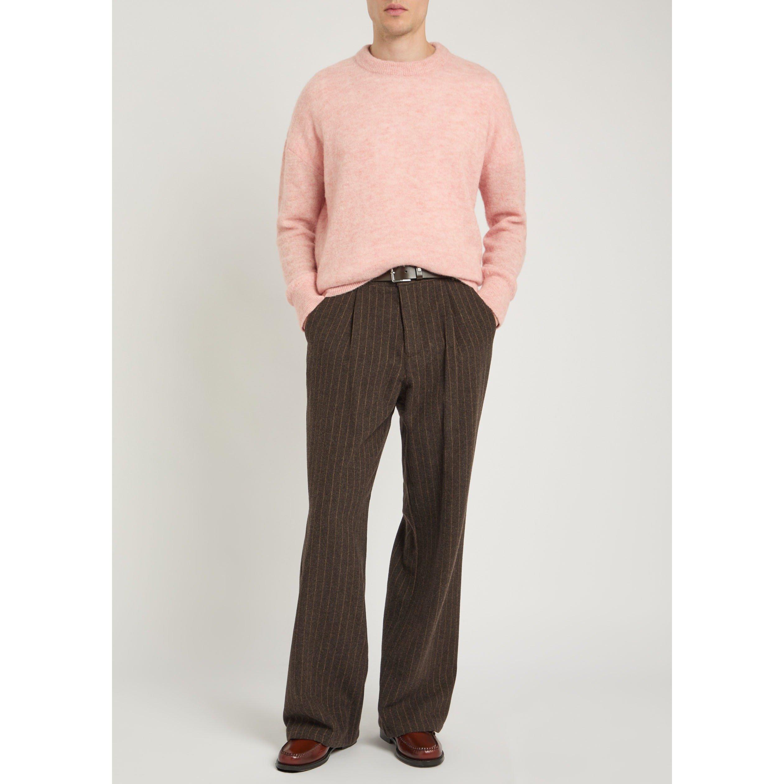 BRONZE - Oliver Spencer - Men's Orsman Pleat Striped Wide-Leg Trousers - 5