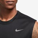 Noir/Argent - Nike - Dri-FIT Legend Men's Sleeveless Fitness T-Shirt - 3