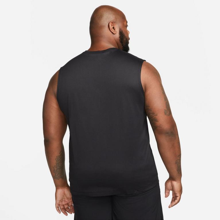 Noir/Argent - Nike - Dri-FIT Legend Men's Sleeveless Fitness T-Shirt - 6