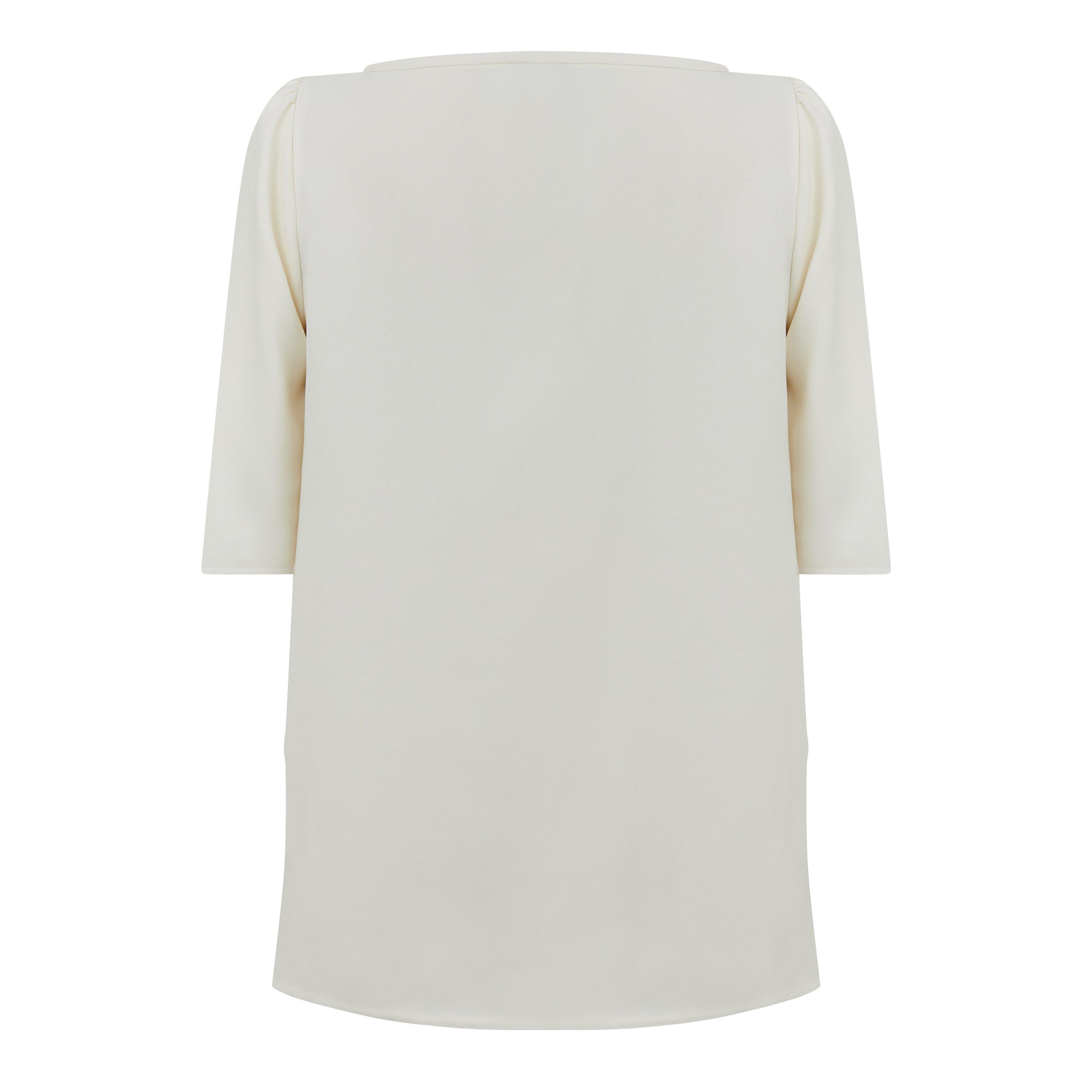 Wool White 001 - Marella - Women's Vanessa Short-Sleeve Blouse - 5