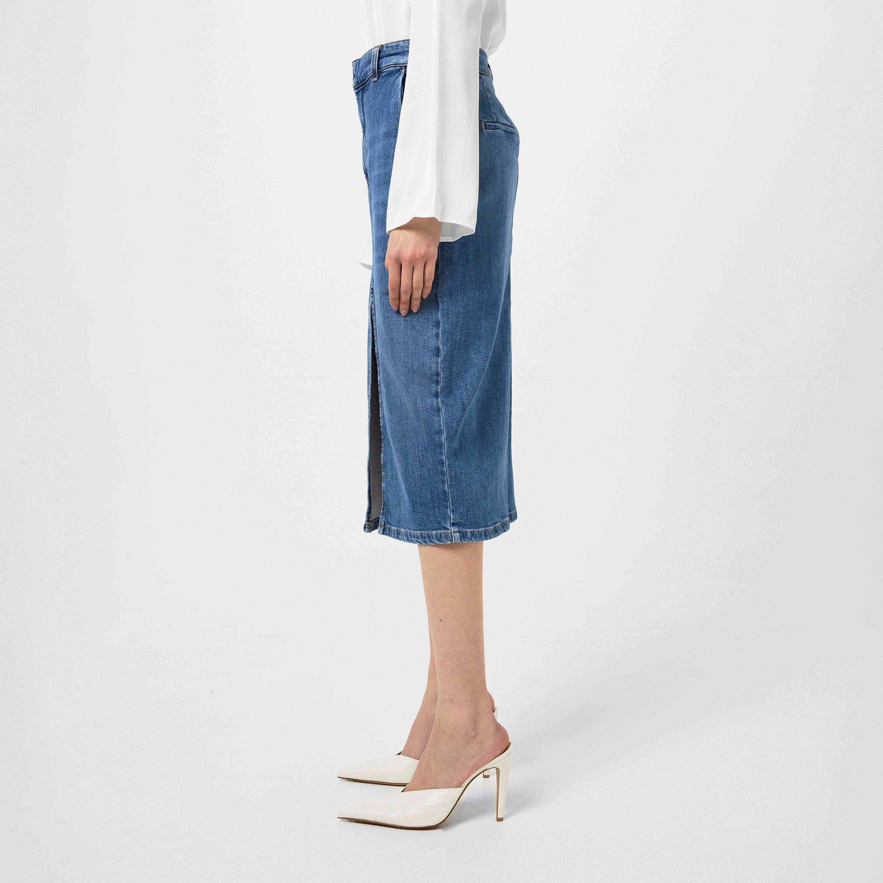 Blue Jeans 001 - Marella - Women's Cast Denim Skirt - 2