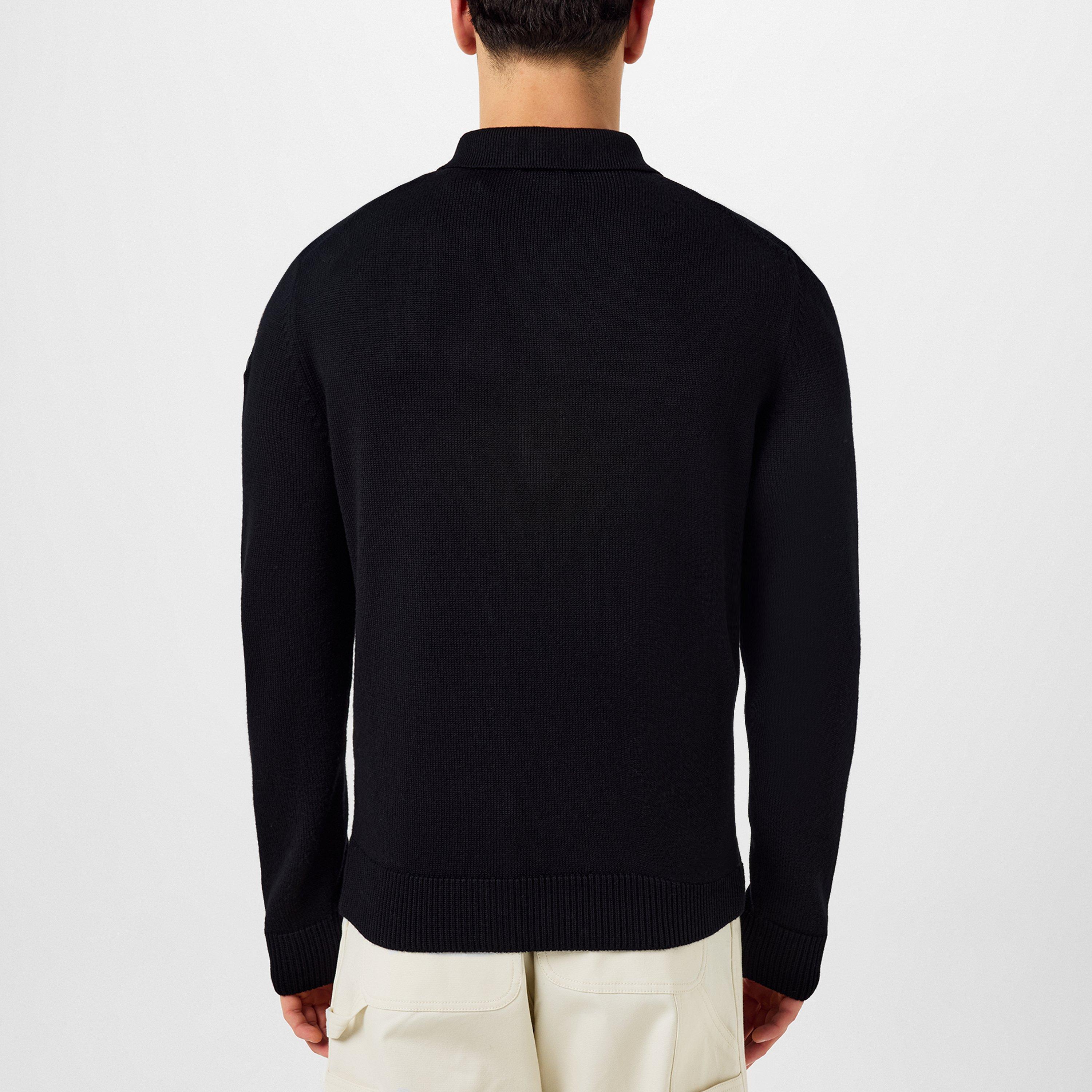 Black 999 - Moncler - Wool Polo Jumper - 3
