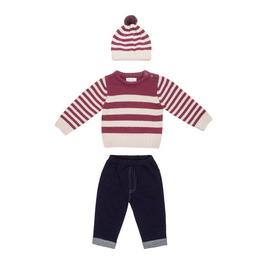 Hello World HelloW 3 Piece Knit Jumper Set Babies