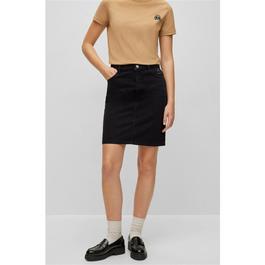 Boss Black Denim Skirt