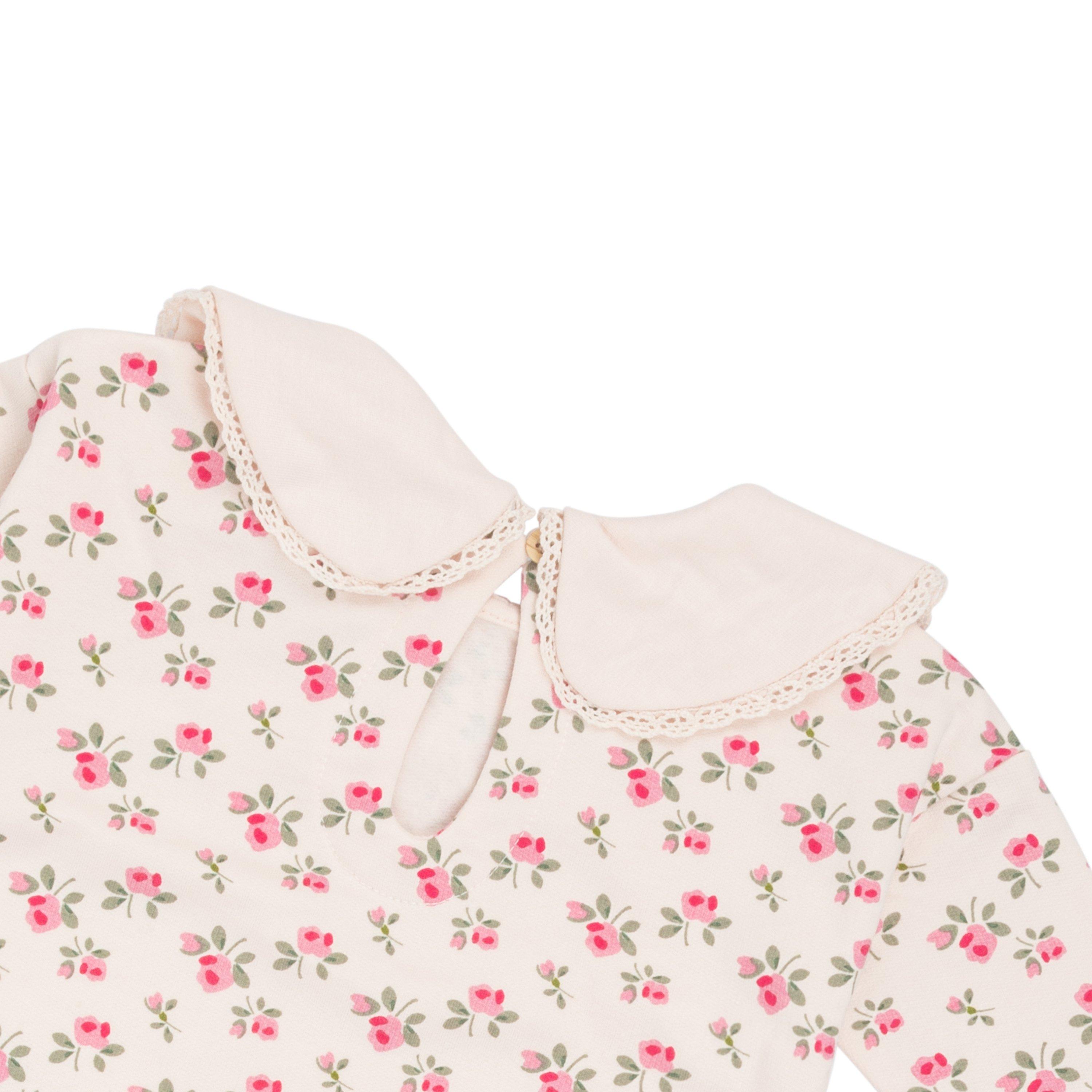 Creme/Rosa - Hello World - HelloWorld Clothing Set - 4