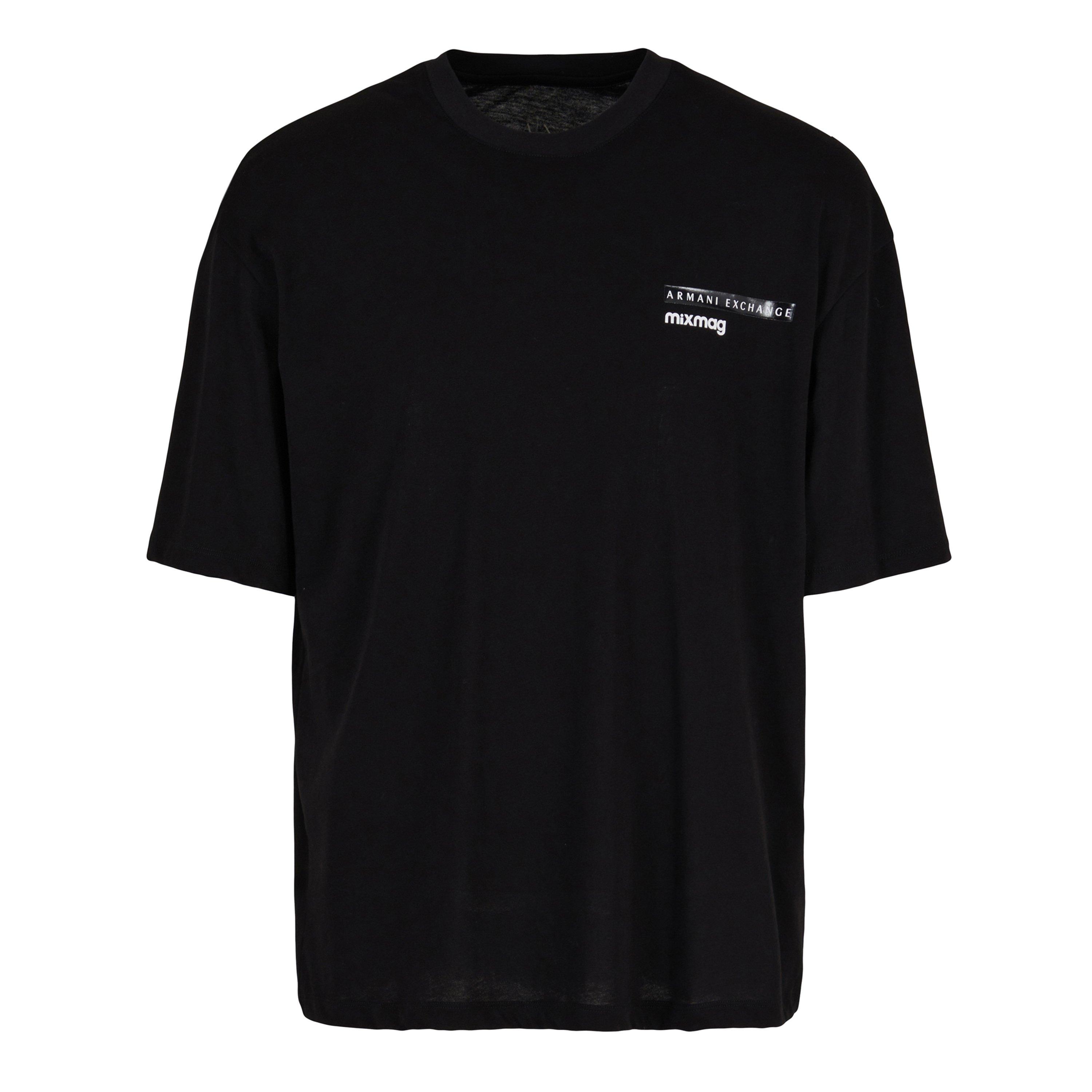 Armani Exchange Men's Black 1200 Mix Mag T Shirt - S