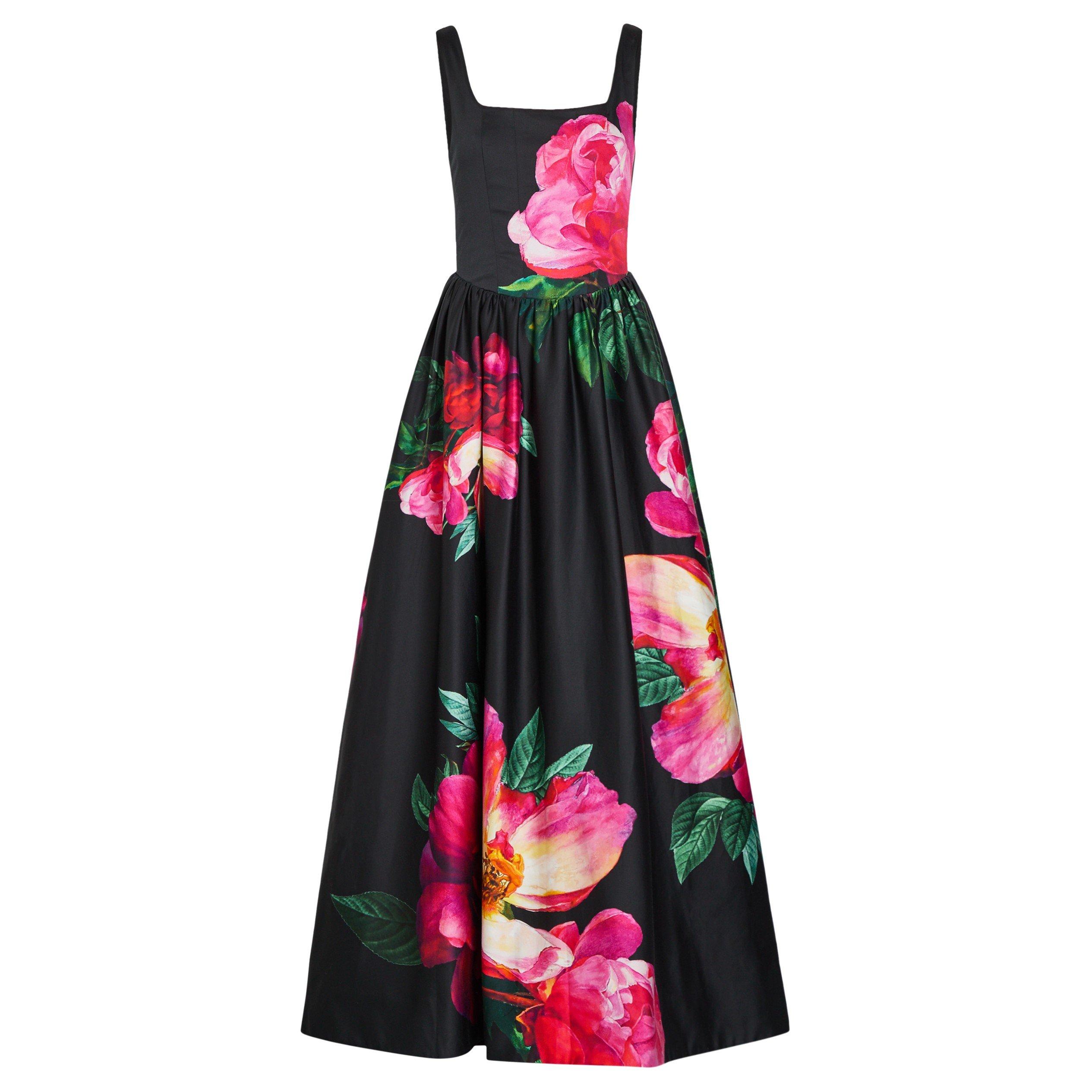BLACK AND OTHER - Alice And Olivia - LD Tarrie Curved Maxi Dress - 1