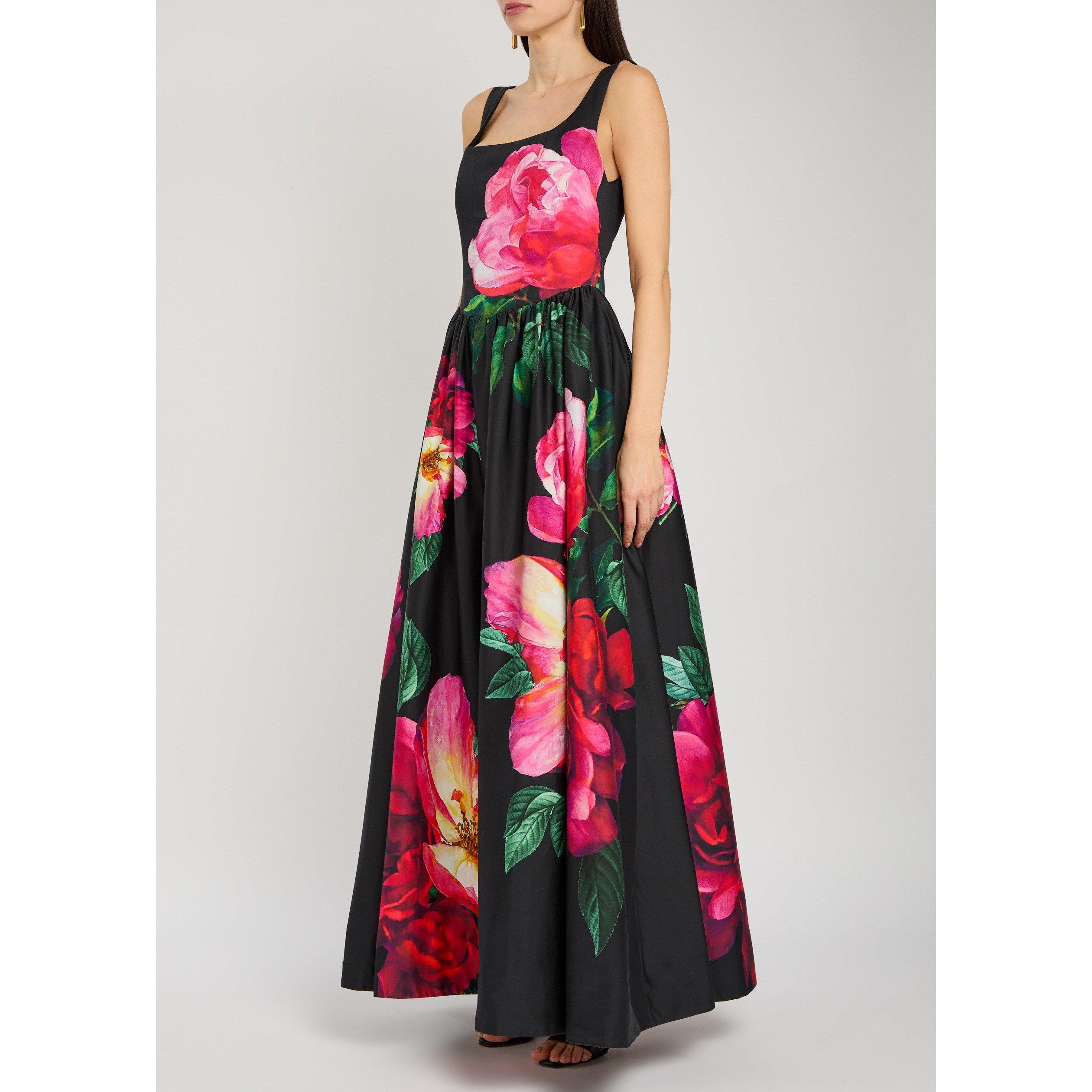 BLACK AND OTHER - Alice And Olivia - LD Tarrie Curved Maxi Dress - 2