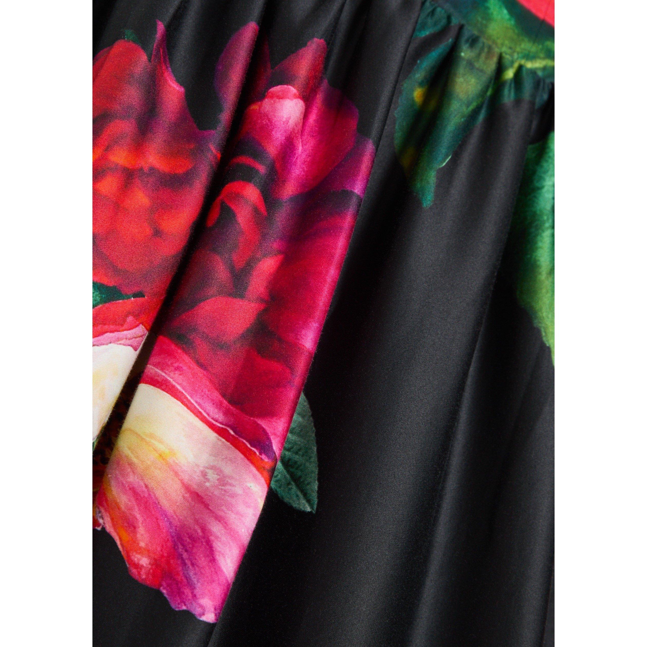 BLACK AND OTHER - Alice And Olivia - LD Tarrie Curved Maxi Dress - 4