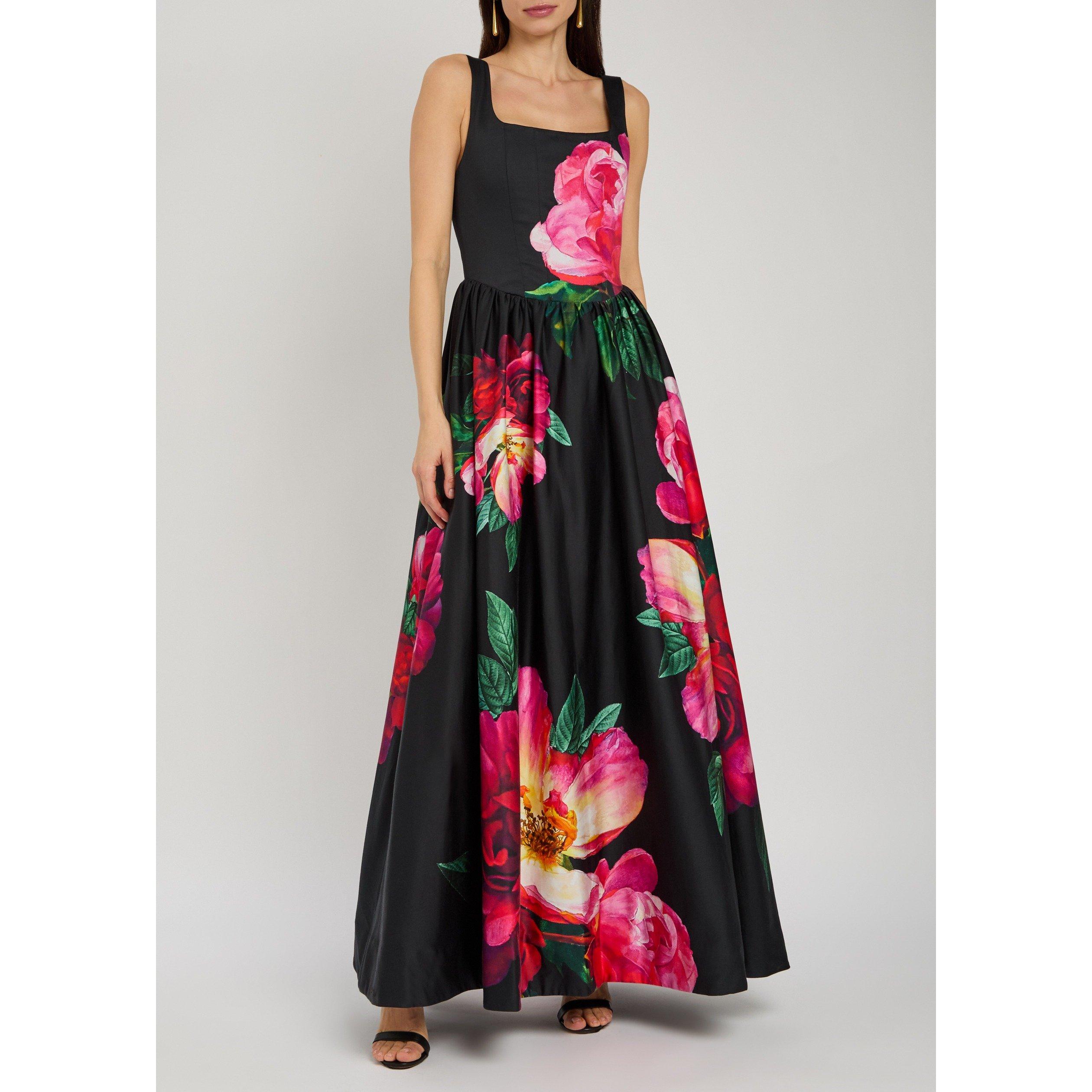 BLACK AND OTHER - Alice And Olivia - LD Tarrie Curved Maxi Dress - 5