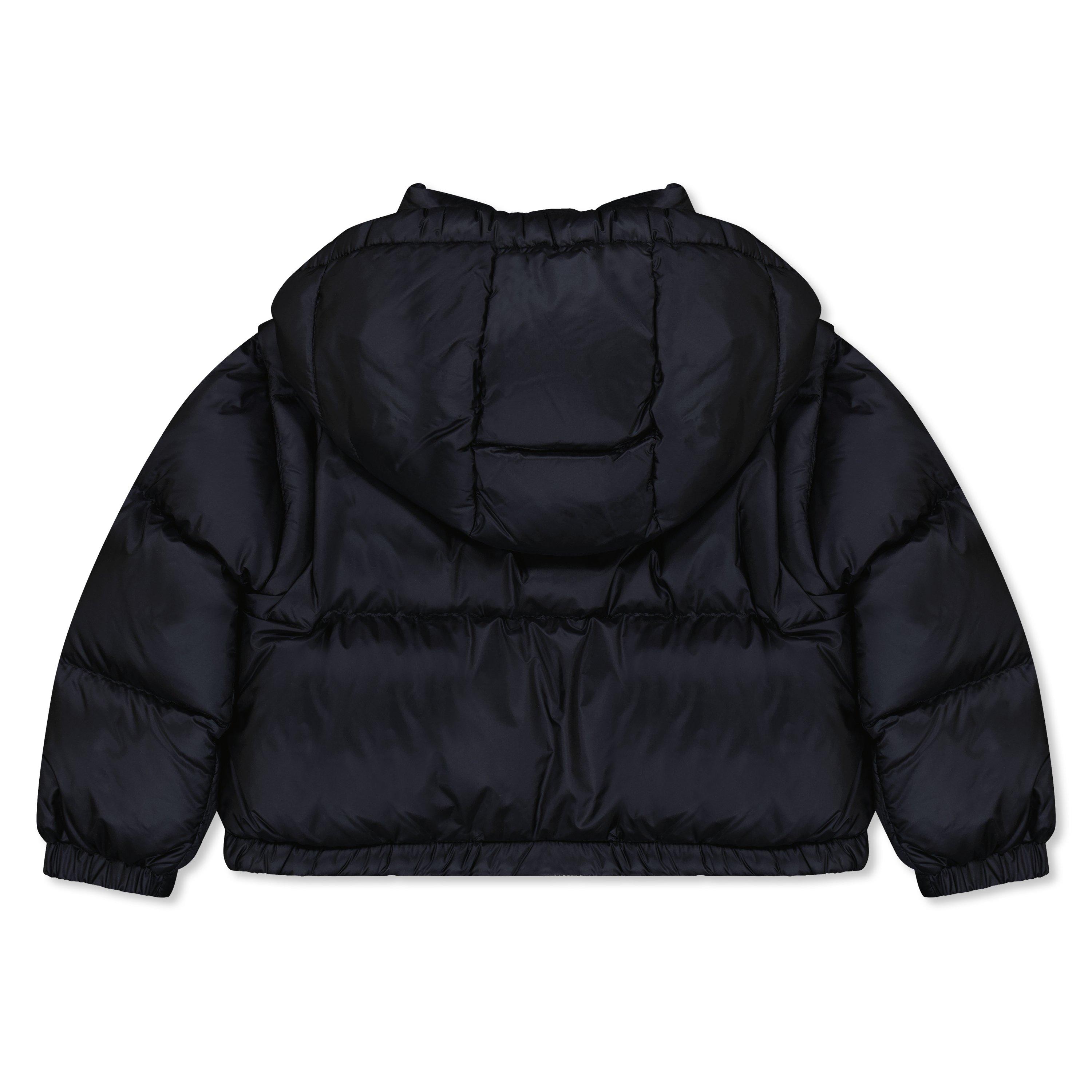 Black 999 - Moncler - Kids' Valya Down Hooded Short Puffer Jacket - 2
