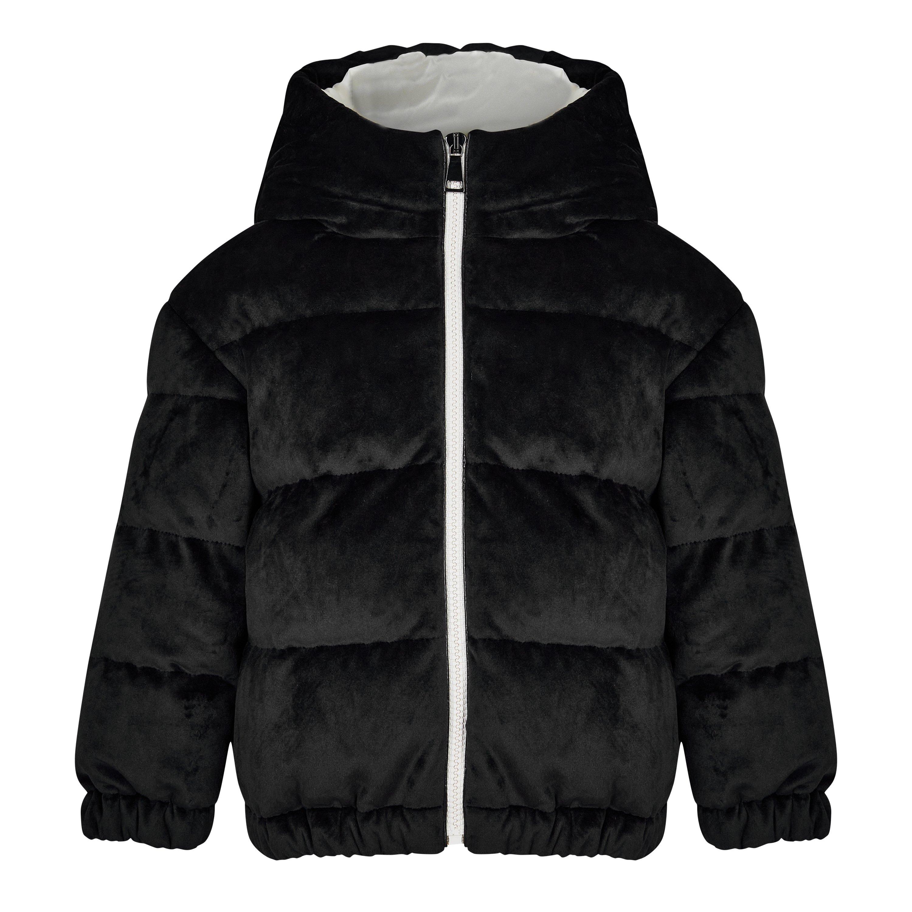 Moncler Kids' Daos Goose Down Long Sleeve Short Puffer Jacket - Black 999 - Size 6Y