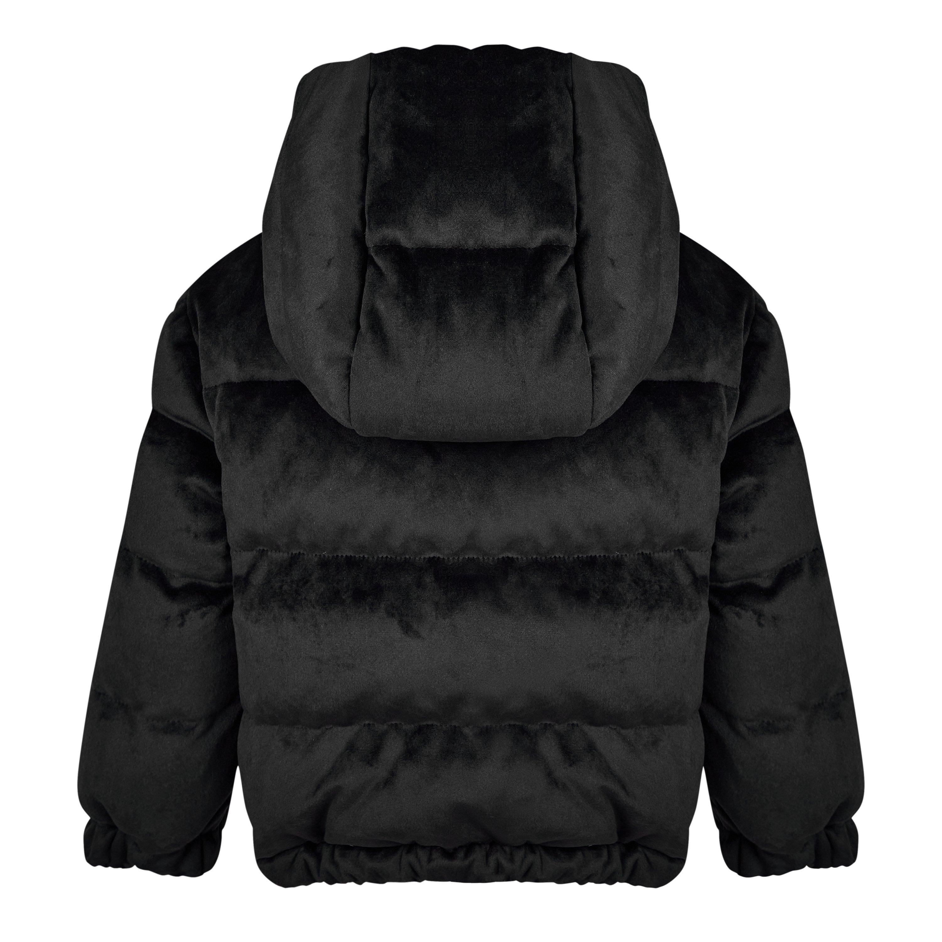 Black 999 - Moncler - Kids' Daos Goose Down Long Sleeve Short Puffer Jacket - 2