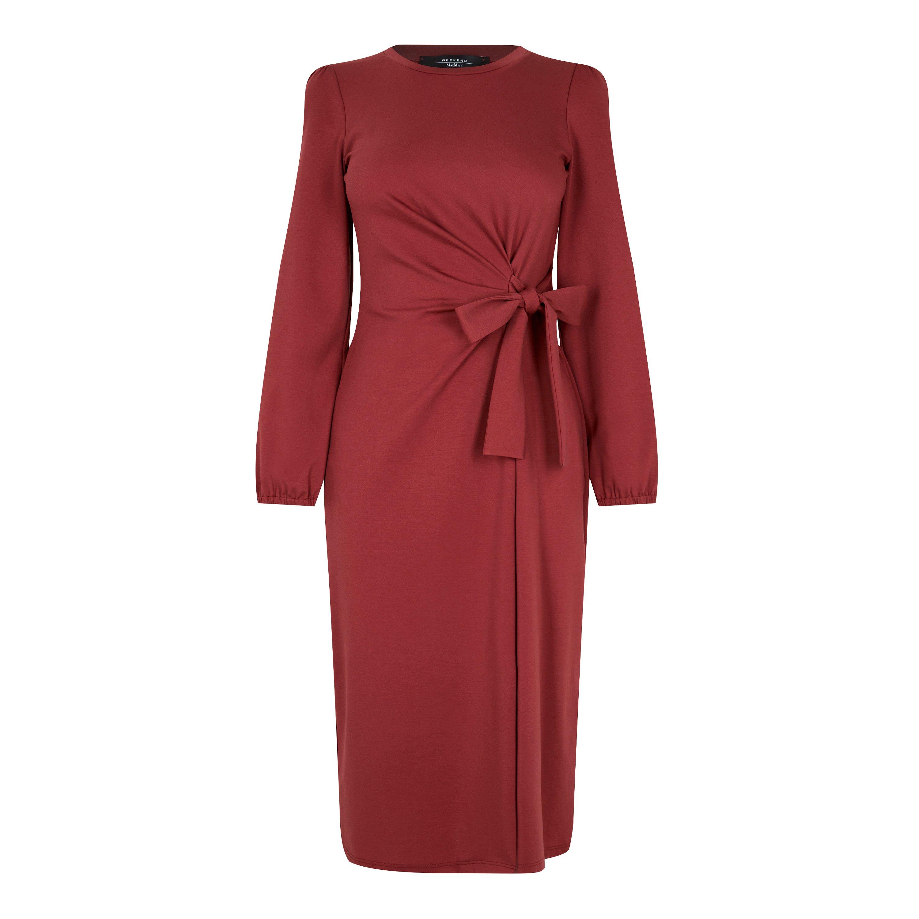 Rust 001 - Weekend Max Mara - Women's Febe Jersey Belted Dress - 1