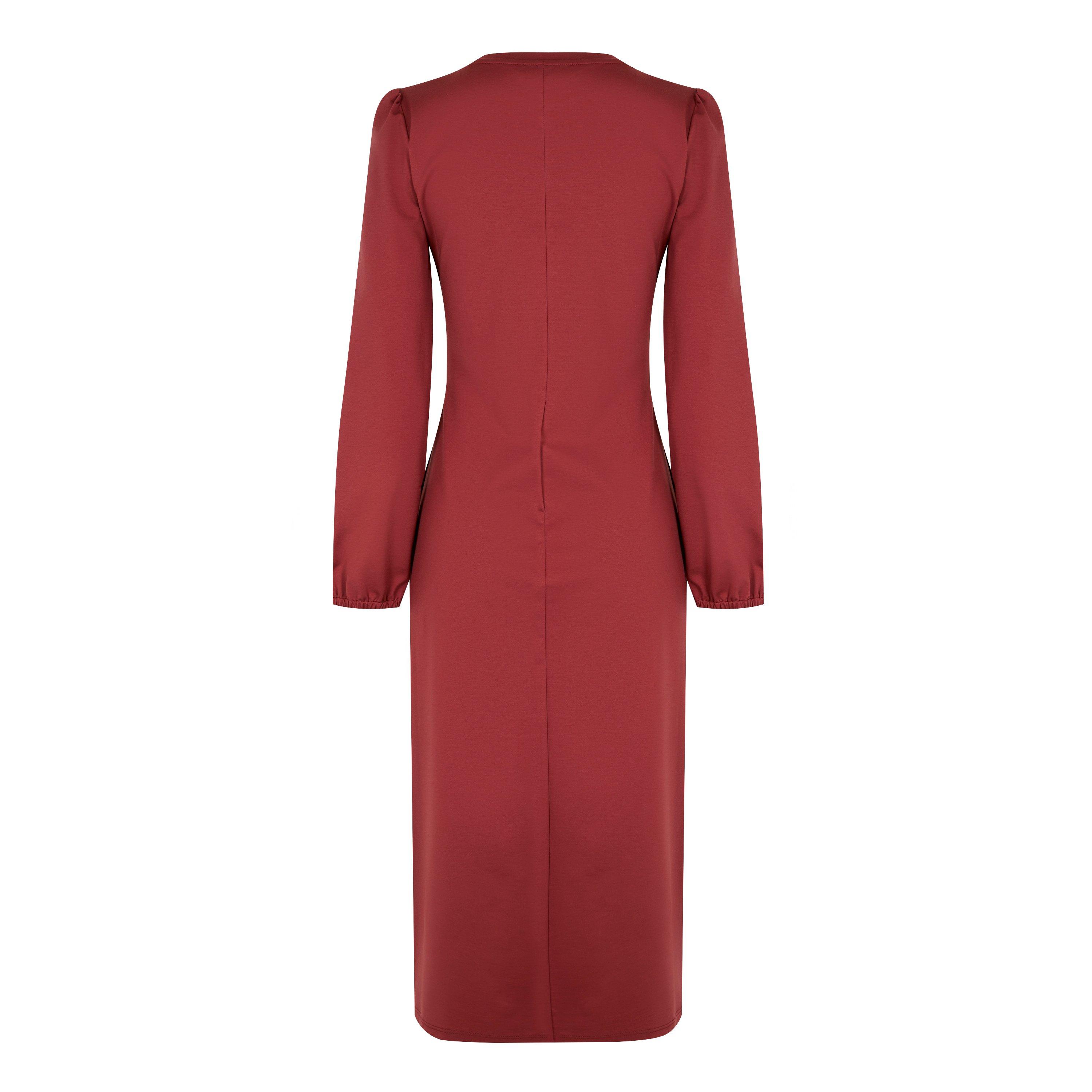 Rust 001 - Weekend Max Mara - Women's Febe Jersey Belted Dress - 5
