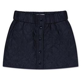 Moncler Logo Patch Quilted Miniskirt Juniors