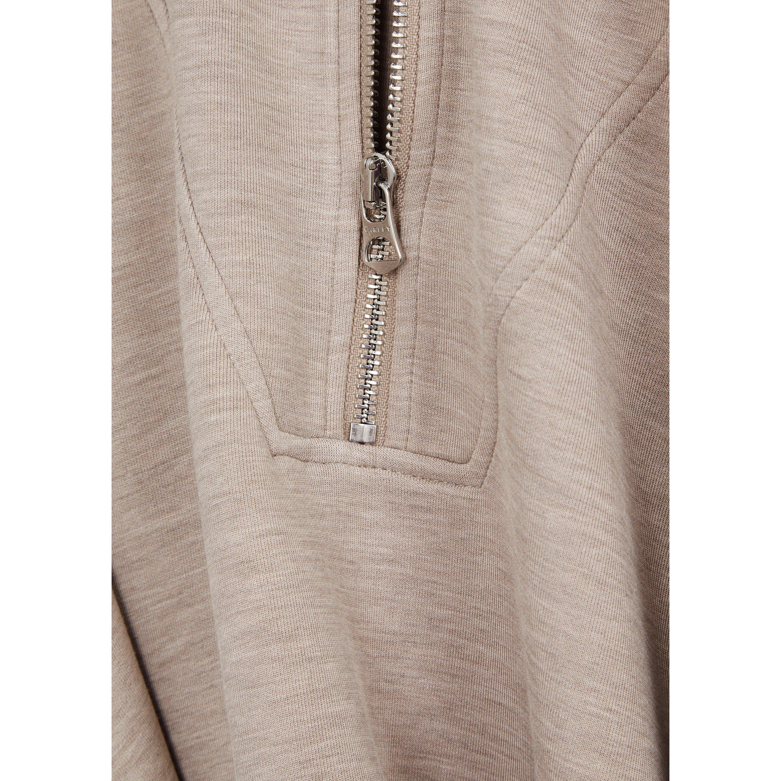 TAUPE - Varley - SW HAWLEY HALF ZIP SWEAT - 4