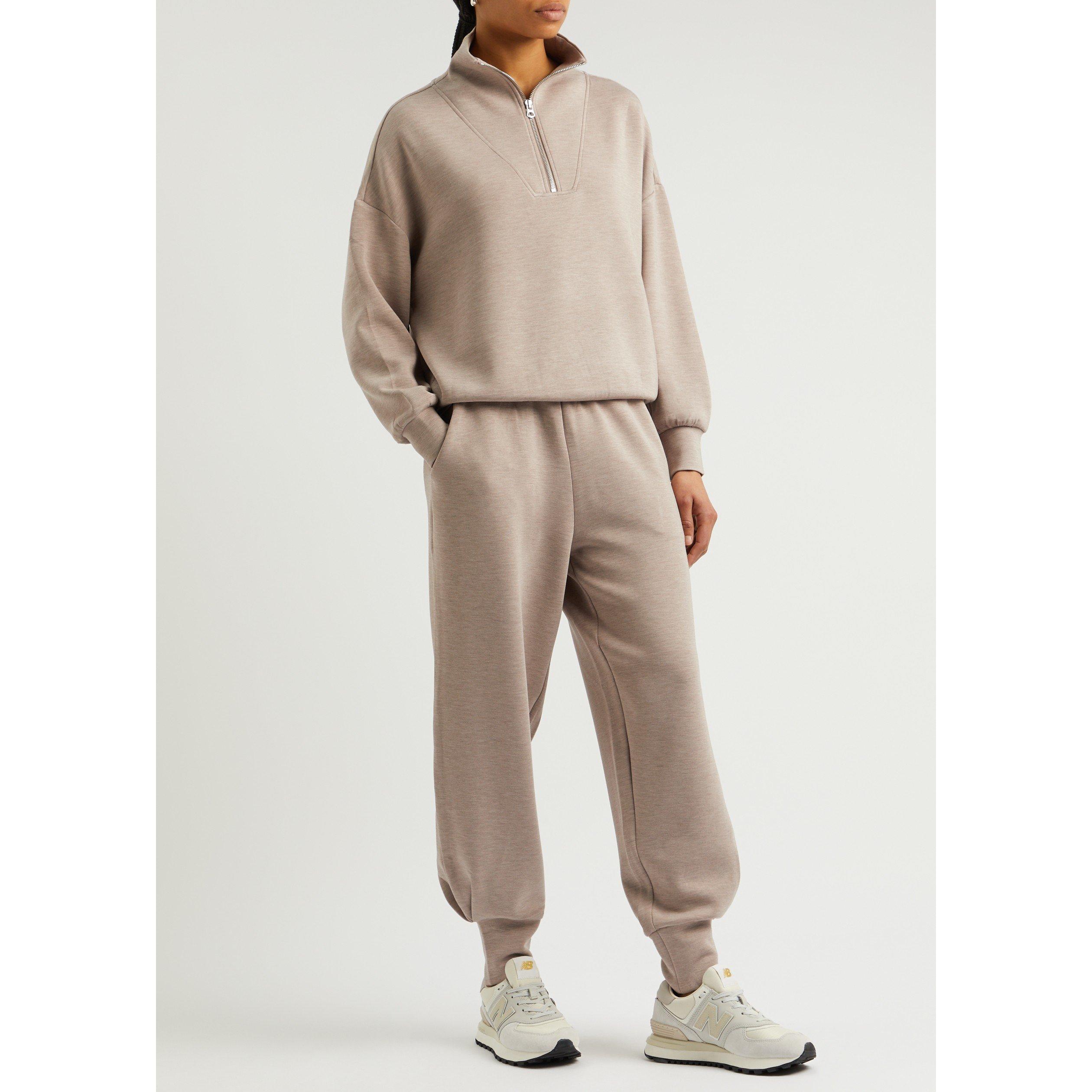 TAUPE - Varley - SW HAWLEY HALF ZIP SWEAT - 5