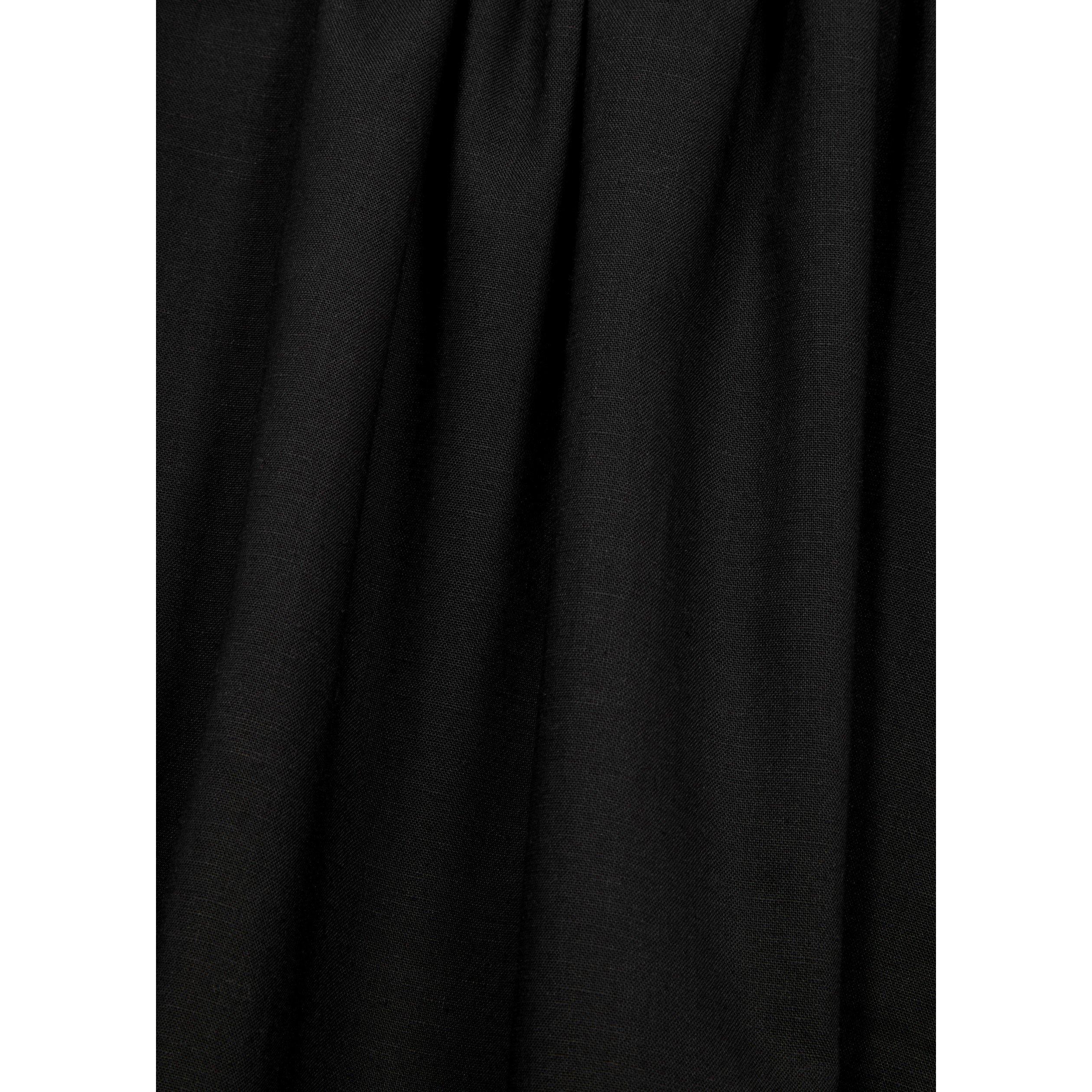 BLACK - AEXAE - LD LINEN COLUMN BANDEAU DRESS - 4