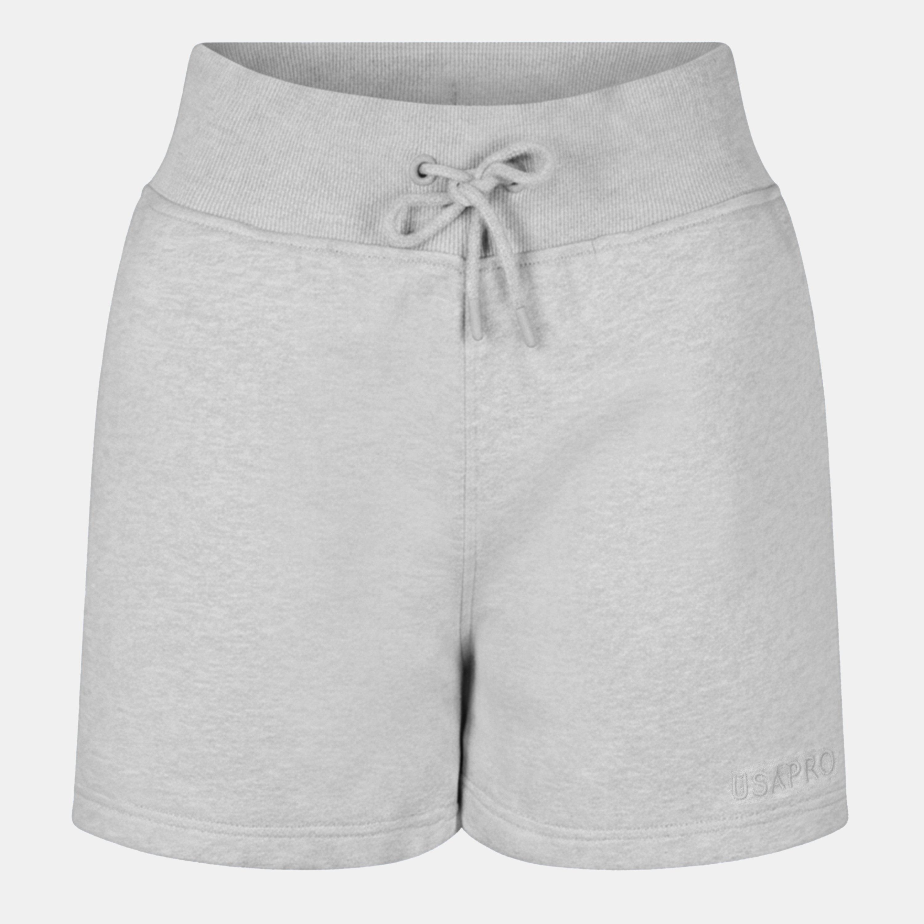Usa Pro Women's Fleece Shorts - Grey Marl - 16 (44)