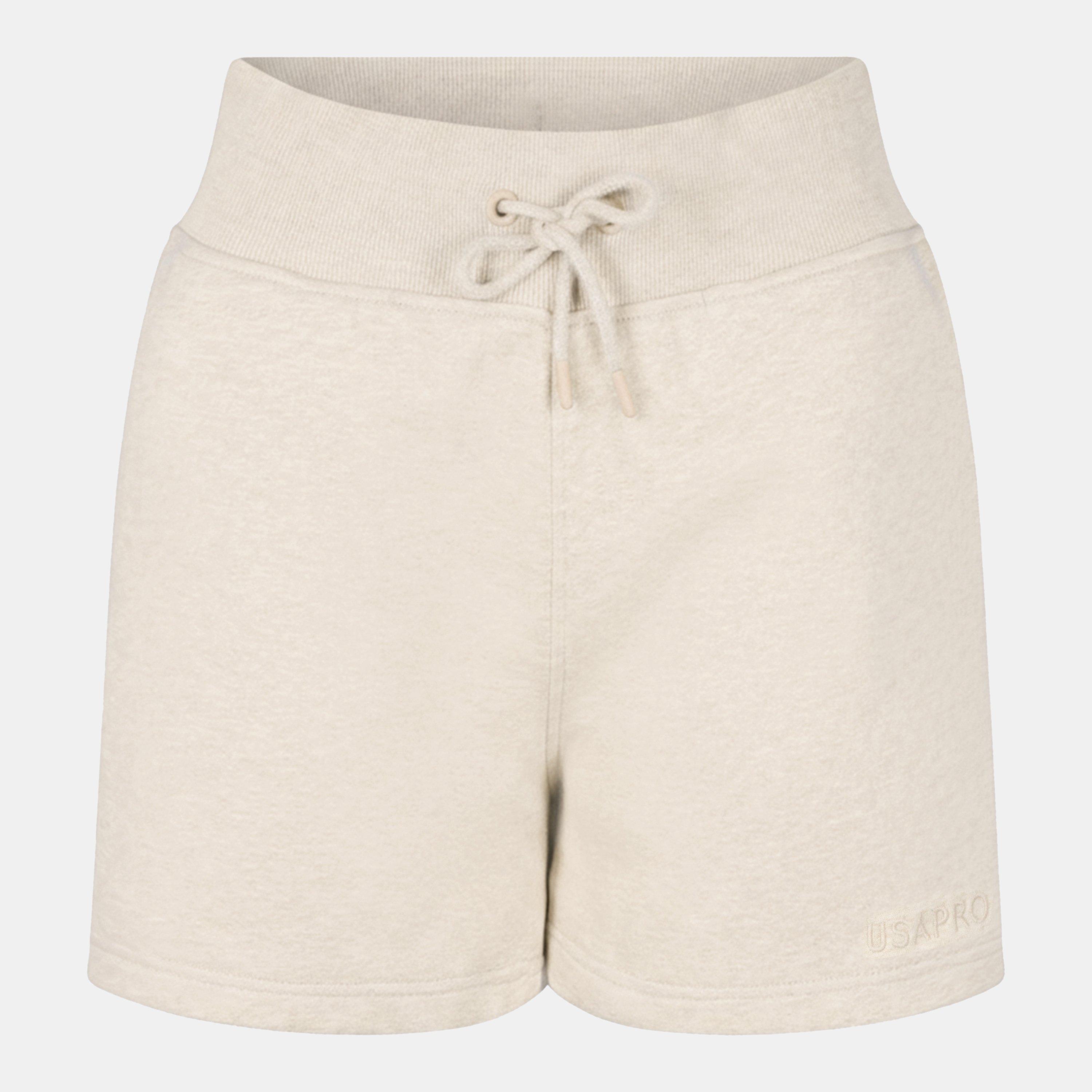 Usa Pro Women's Fleece Shorts - Cream - 10 (38)