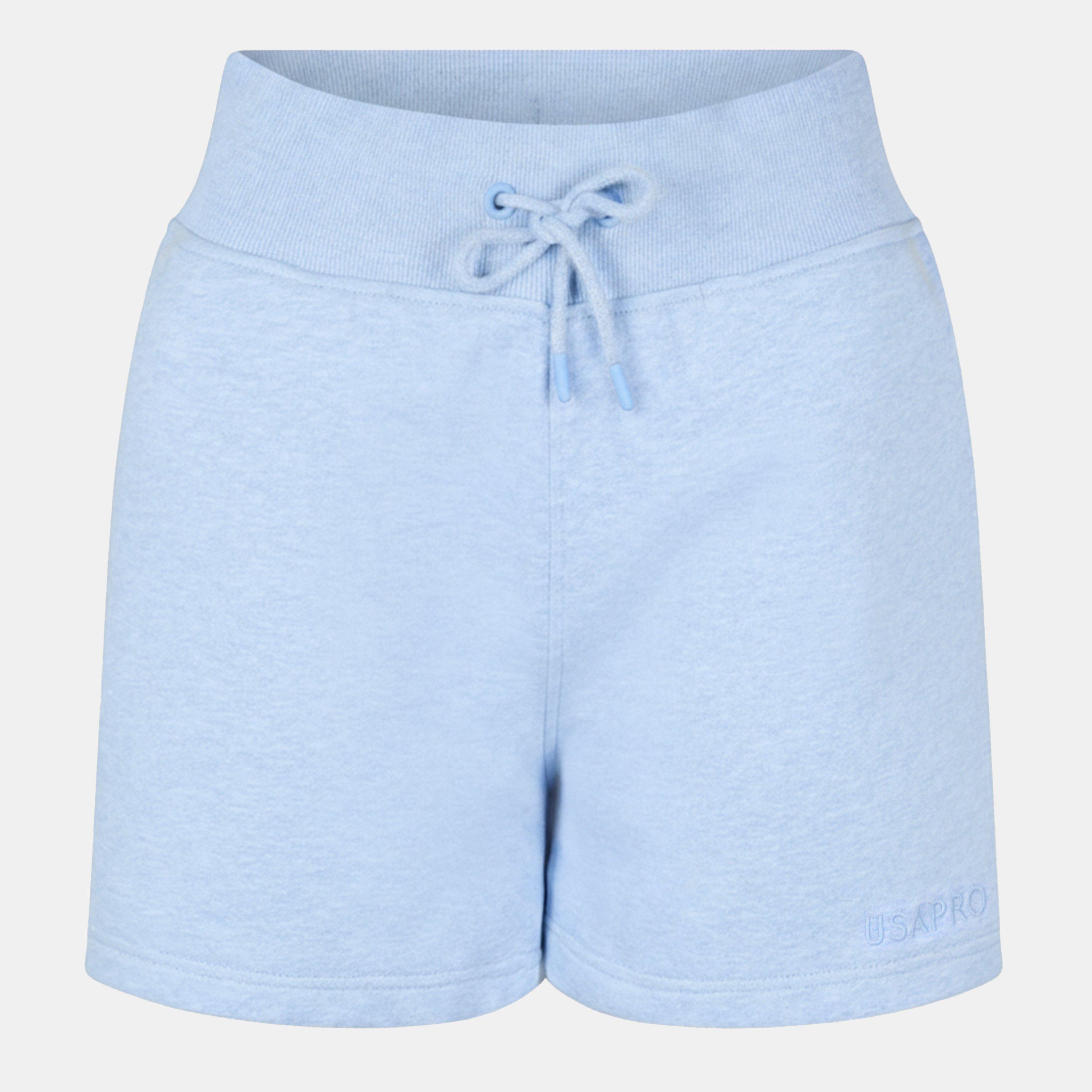 Usa Pro Women's Fleece Shorts - Blue Marl - 10 (38)