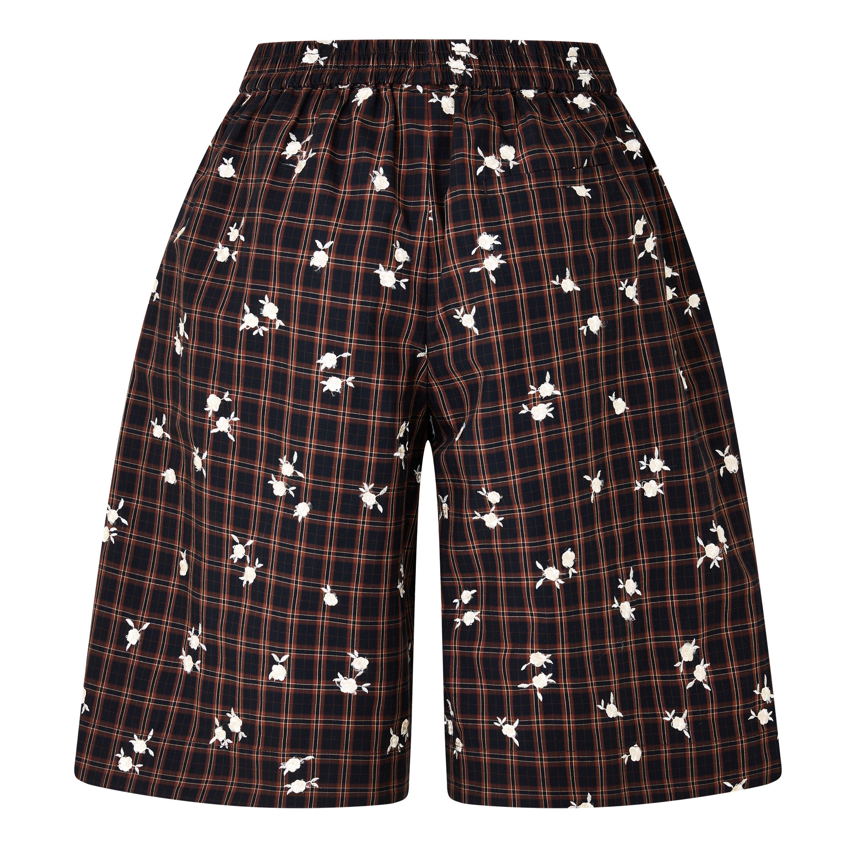 Brown - Ganni - Women's Flower Tailored Shorts - 2
