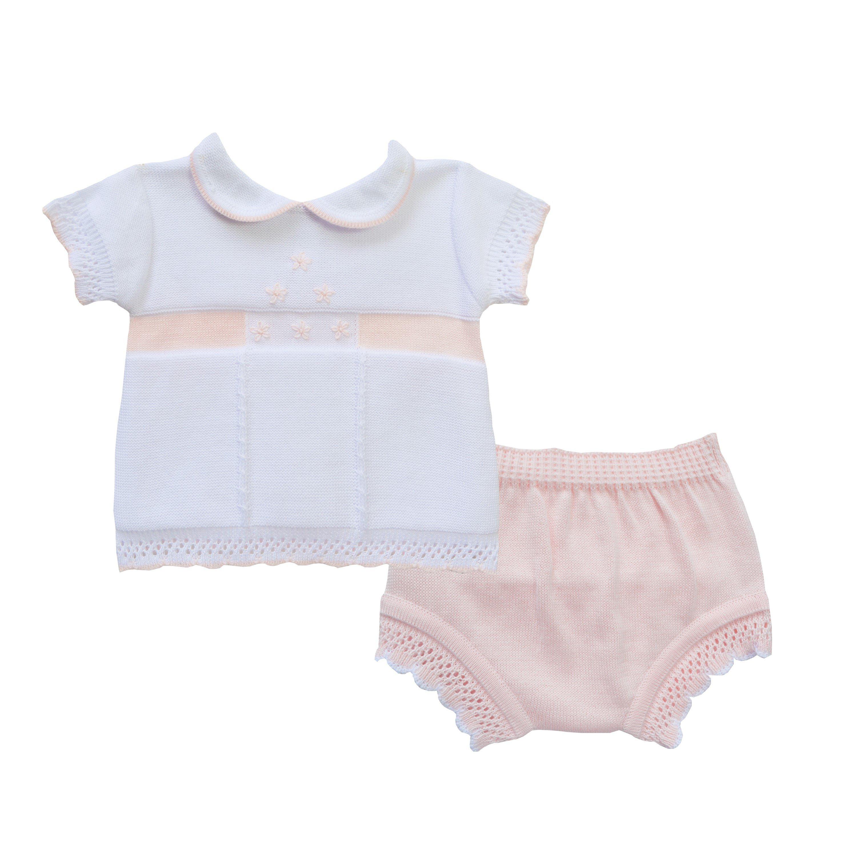 White/Pink - Pretty Originals - 2-Piece Set Babies