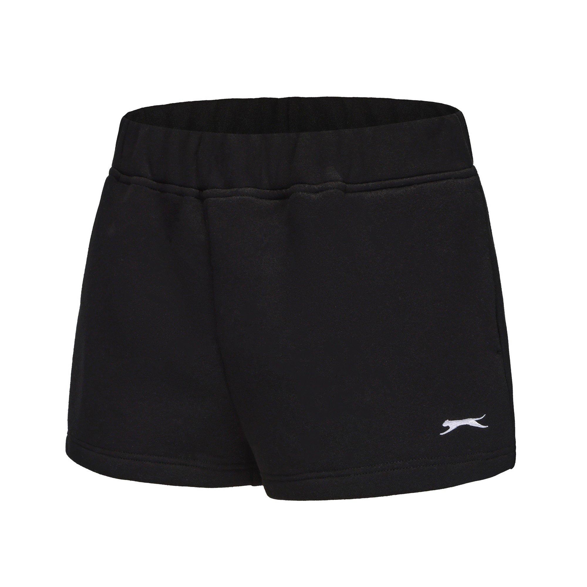 Preto - Slazenger - Fleece Shorts Womens - 3