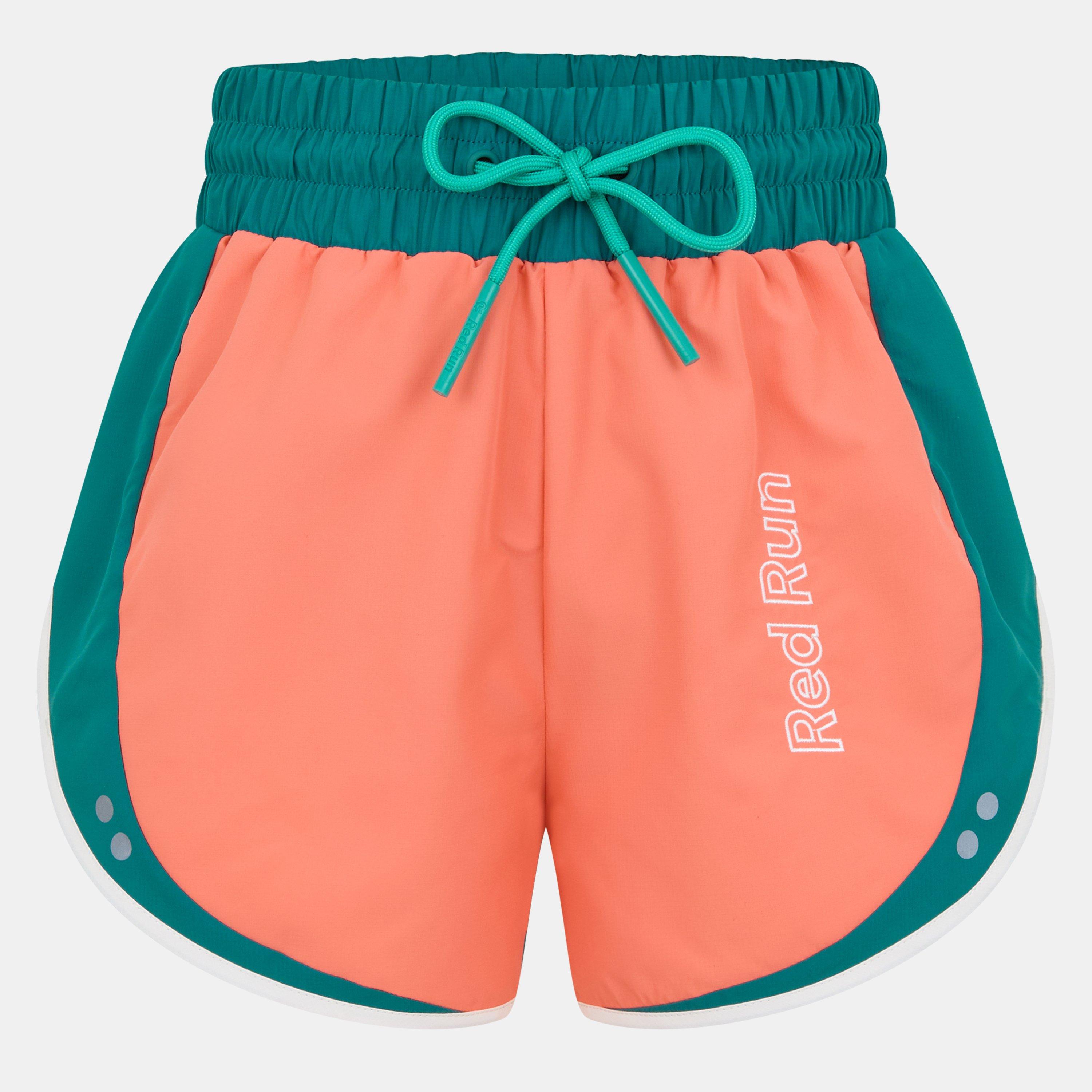 Salmon - Red Run - Womens Colourblock Running Shorts - 1