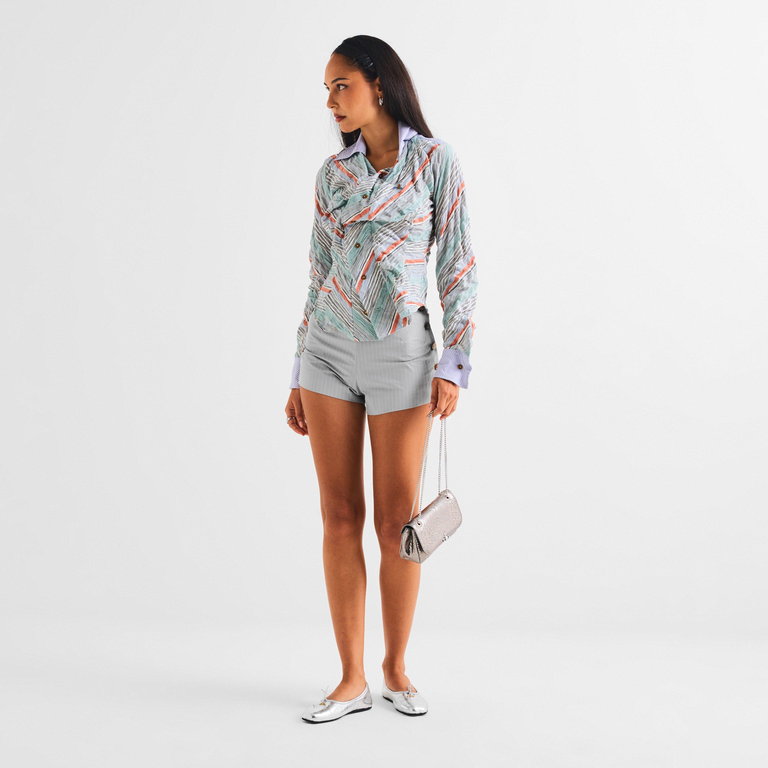 Grey - Vivienne Westwood - Viv Button Short Ld54 - 6