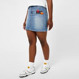 DSquared2 X Pac Man Denim Mini Skirt