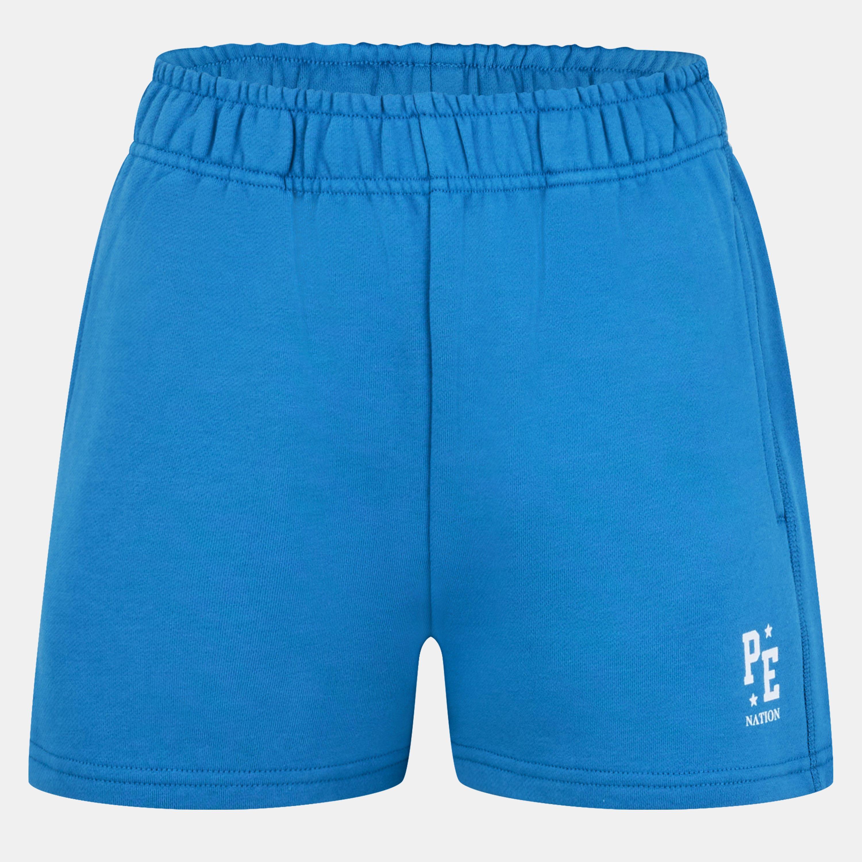 FRENCH BLUE - PE Nation - Women's Fleece Jogger Shorts - 1