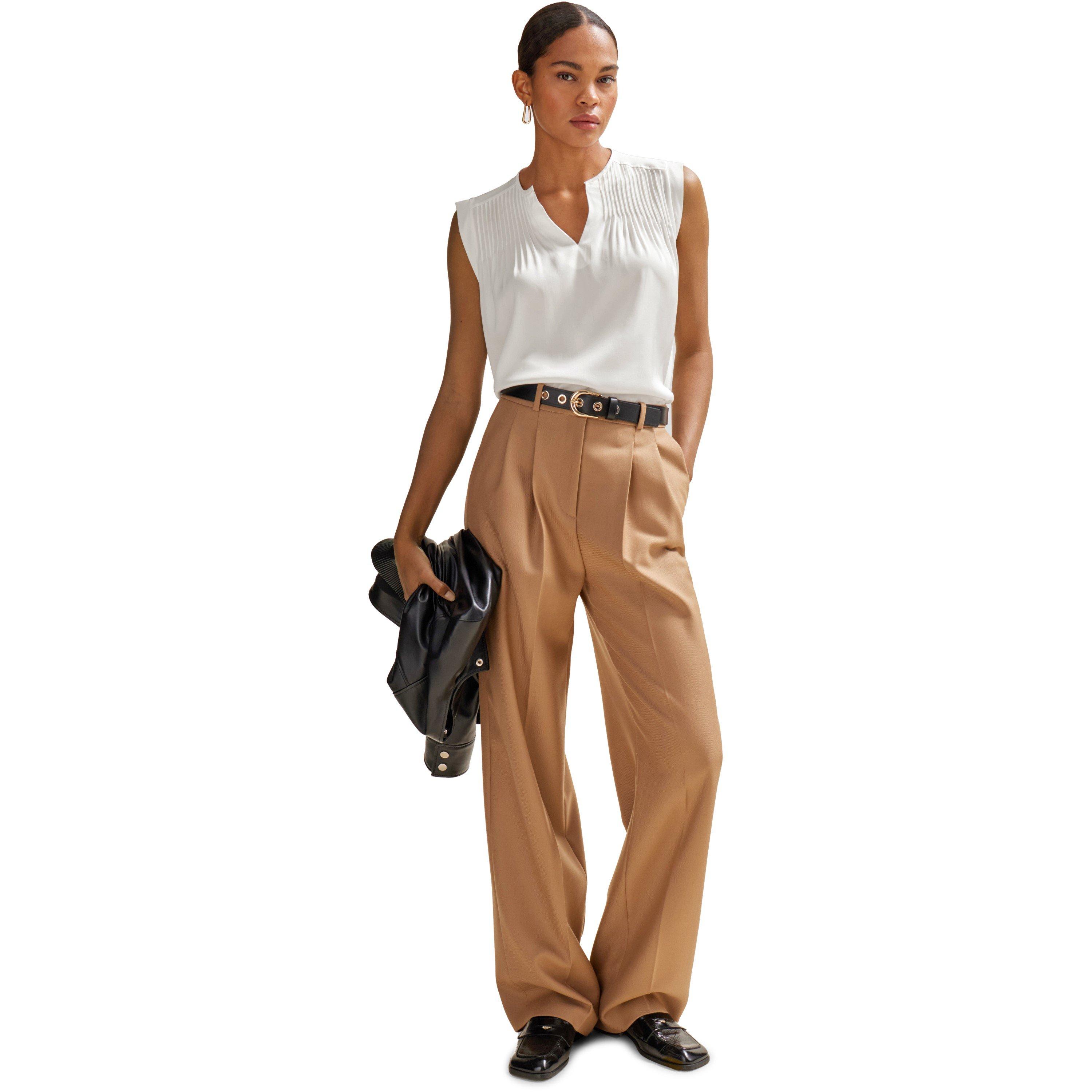 Open White - Boss - Women's Binalli Short-Sleeve Blouse - 3