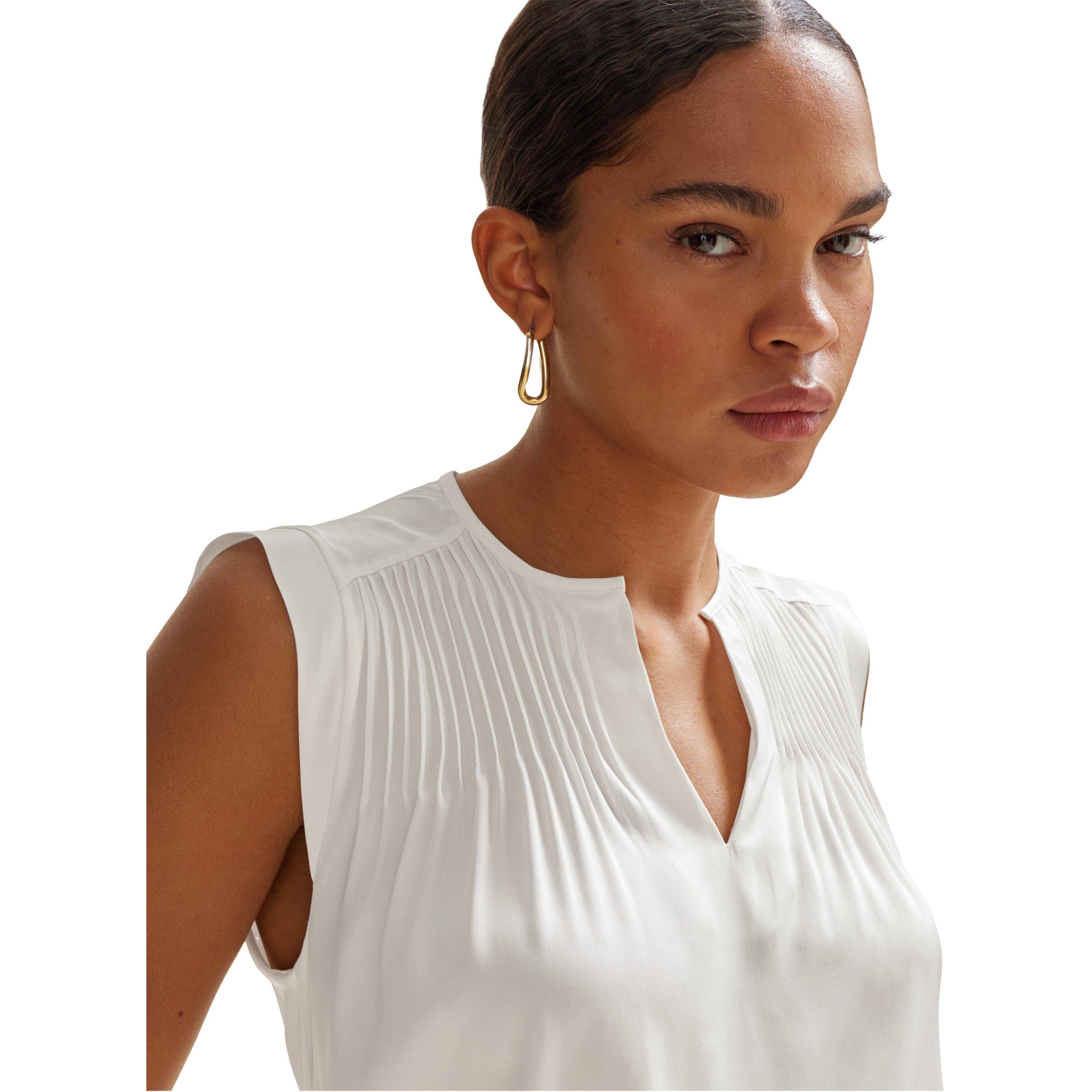 Open White - Boss - Women's Binalli Short-Sleeve Blouse - 5