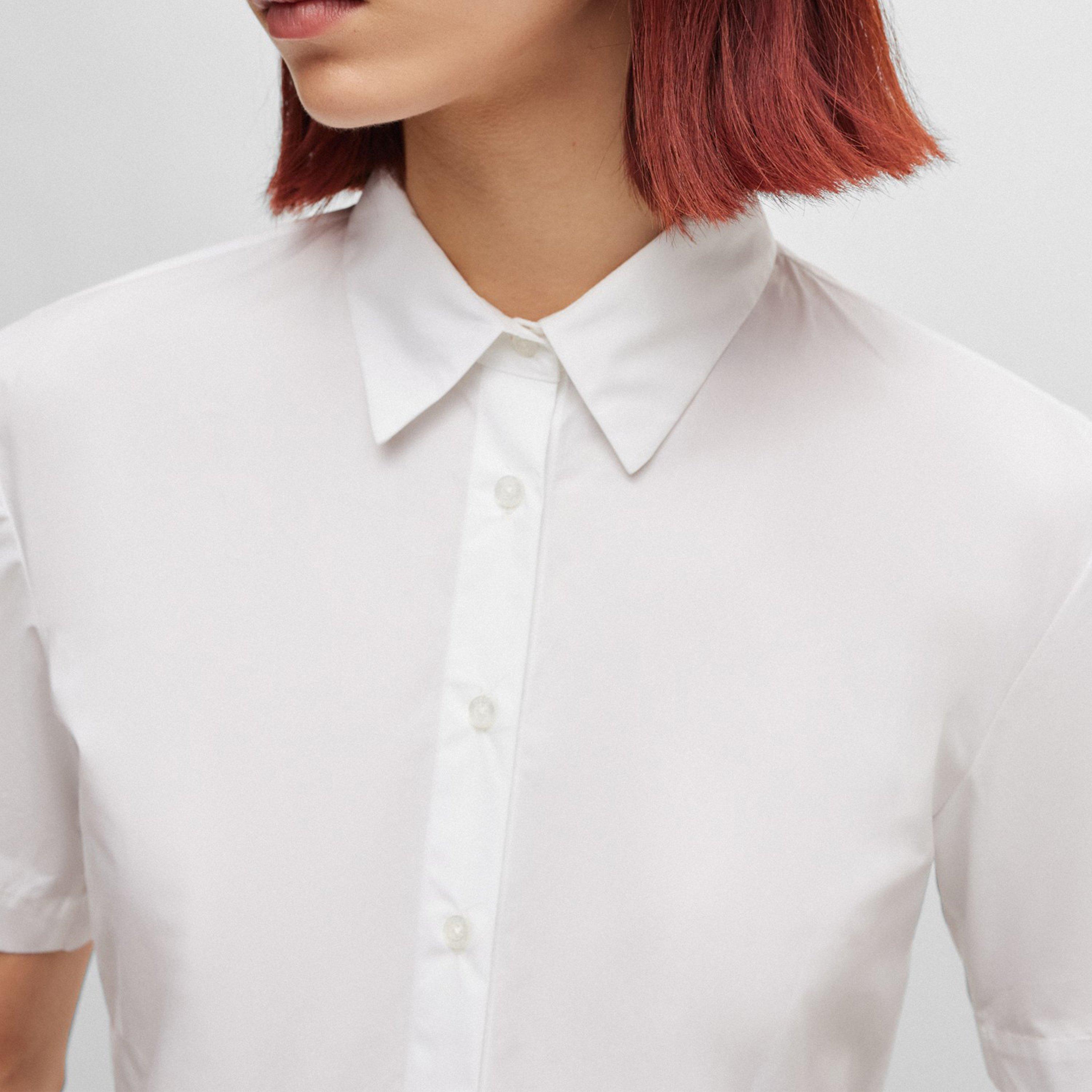 White - Hugo - Women's Enovia Short-Sleeve Blouse - 4