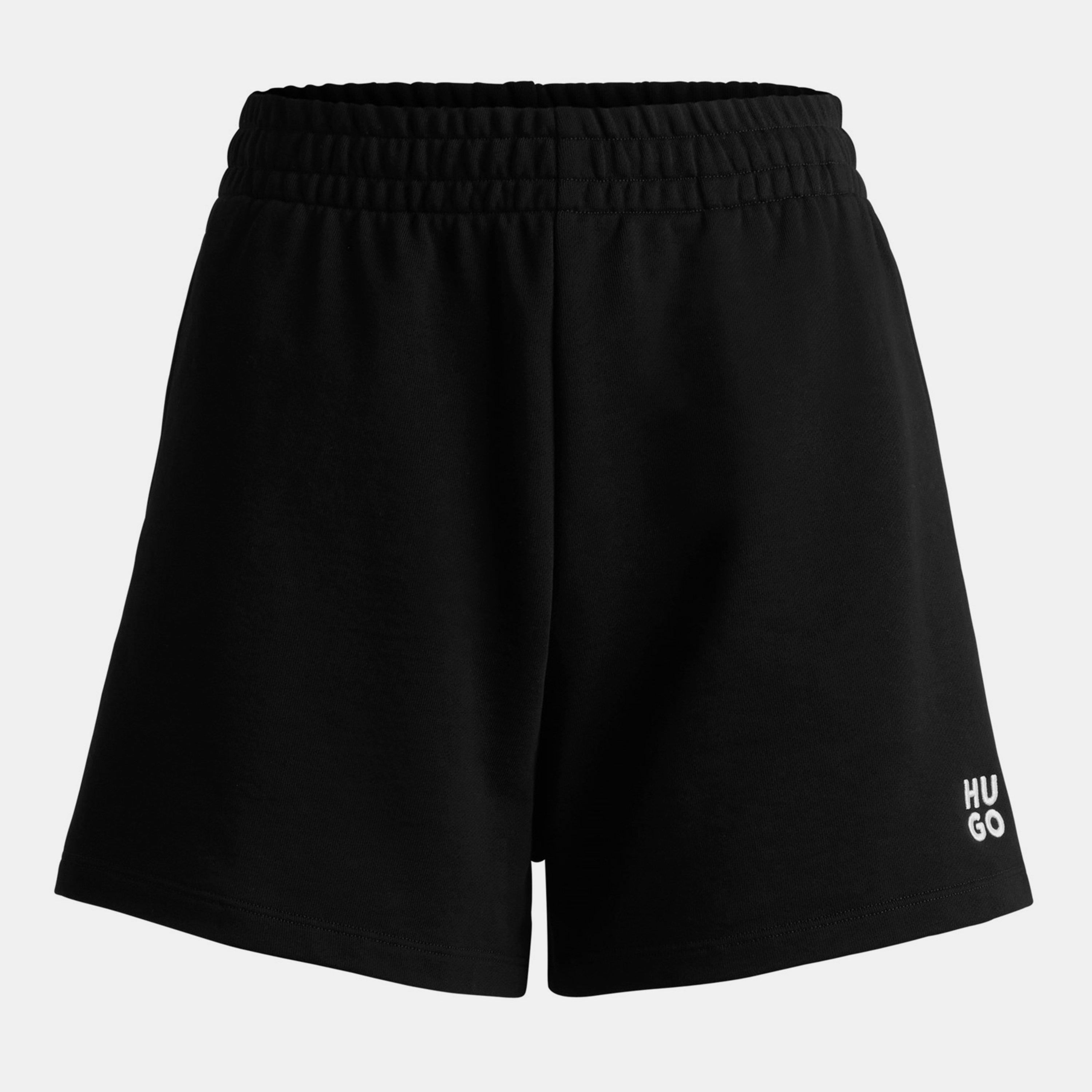 Black - Hugo - Narondia Fleece Shorts - 1