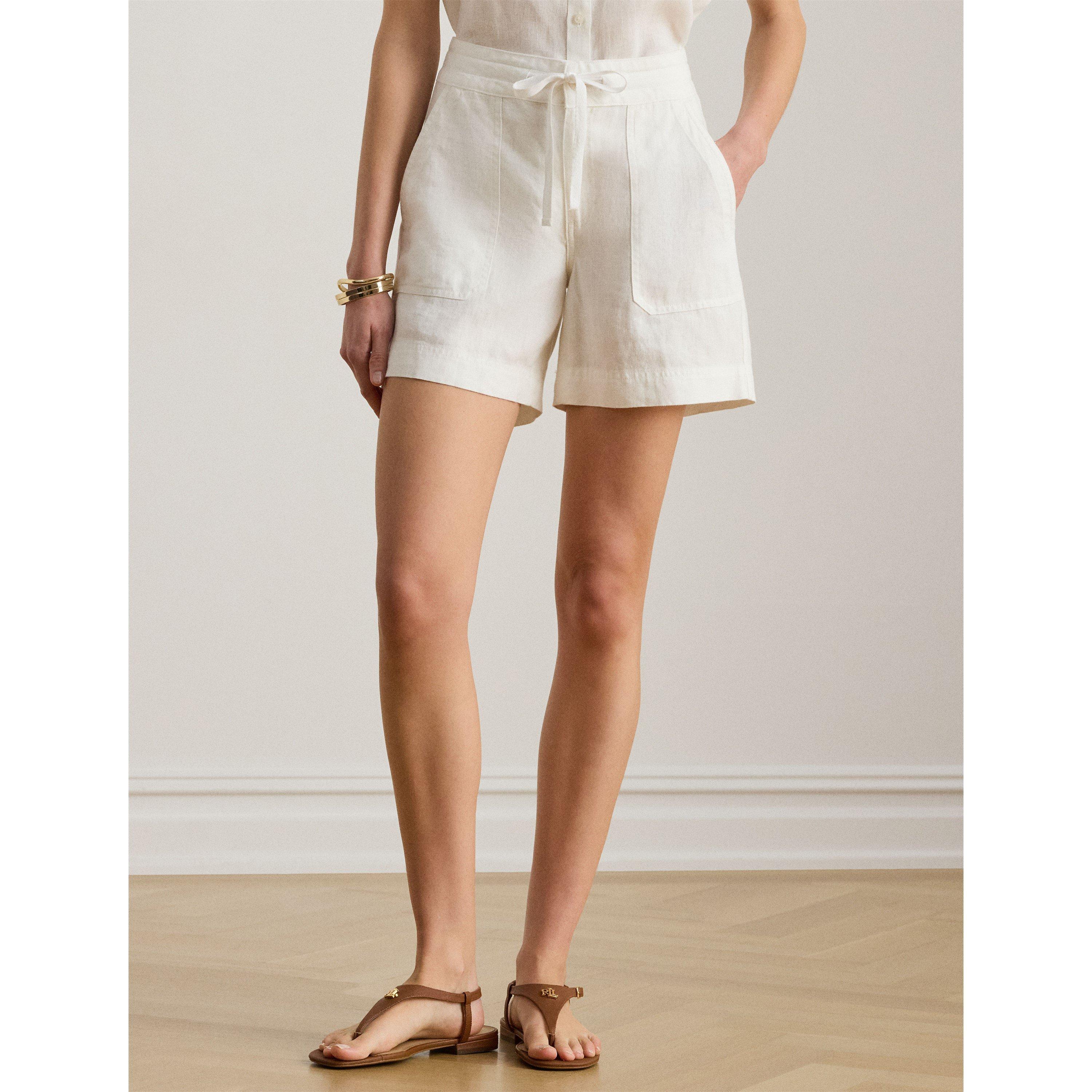 WHITE - Lauren by Ralph Lauren - LRL Woven shorts Ld62 - 3