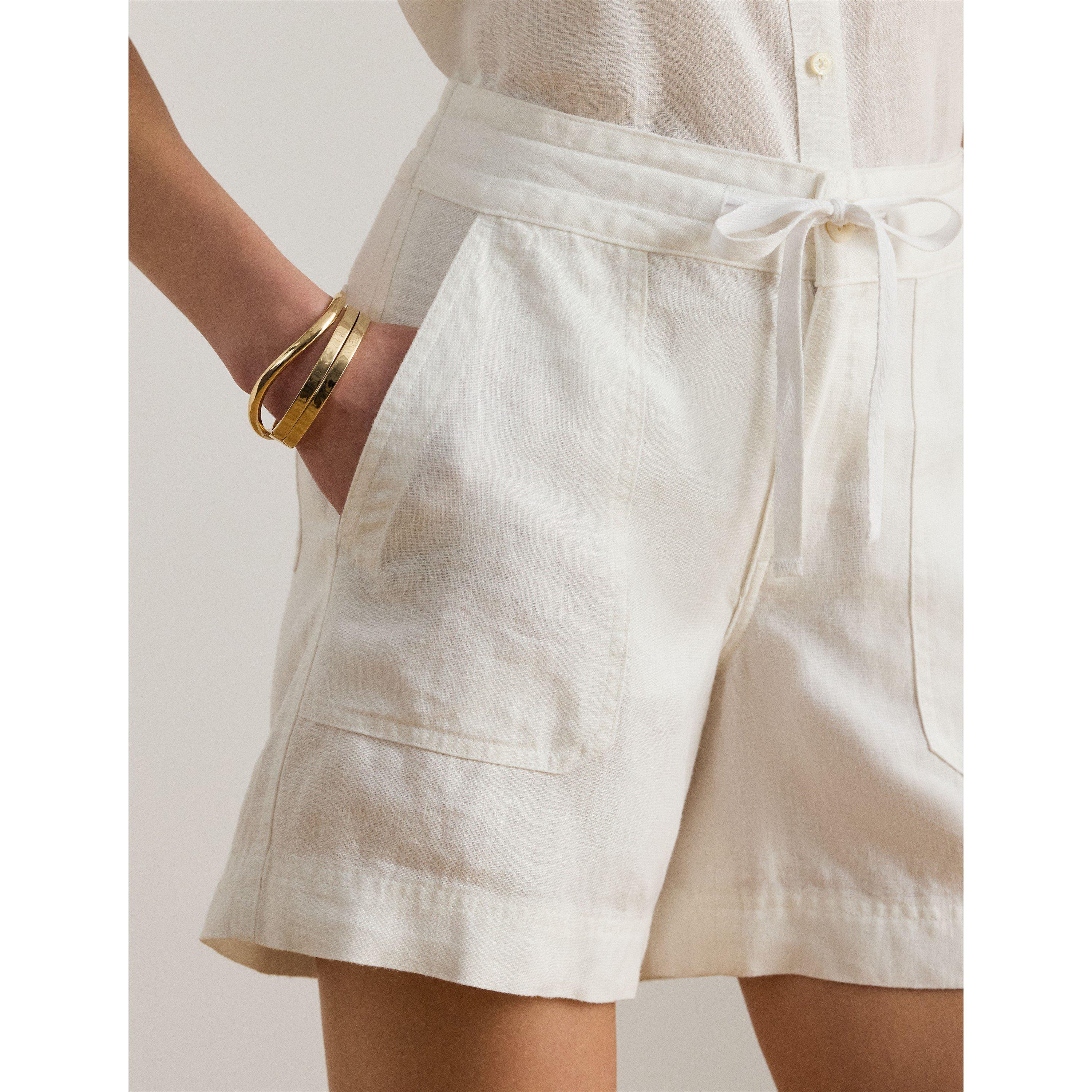 WHITE - Lauren by Ralph Lauren - LRL Woven shorts Ld62 - 5