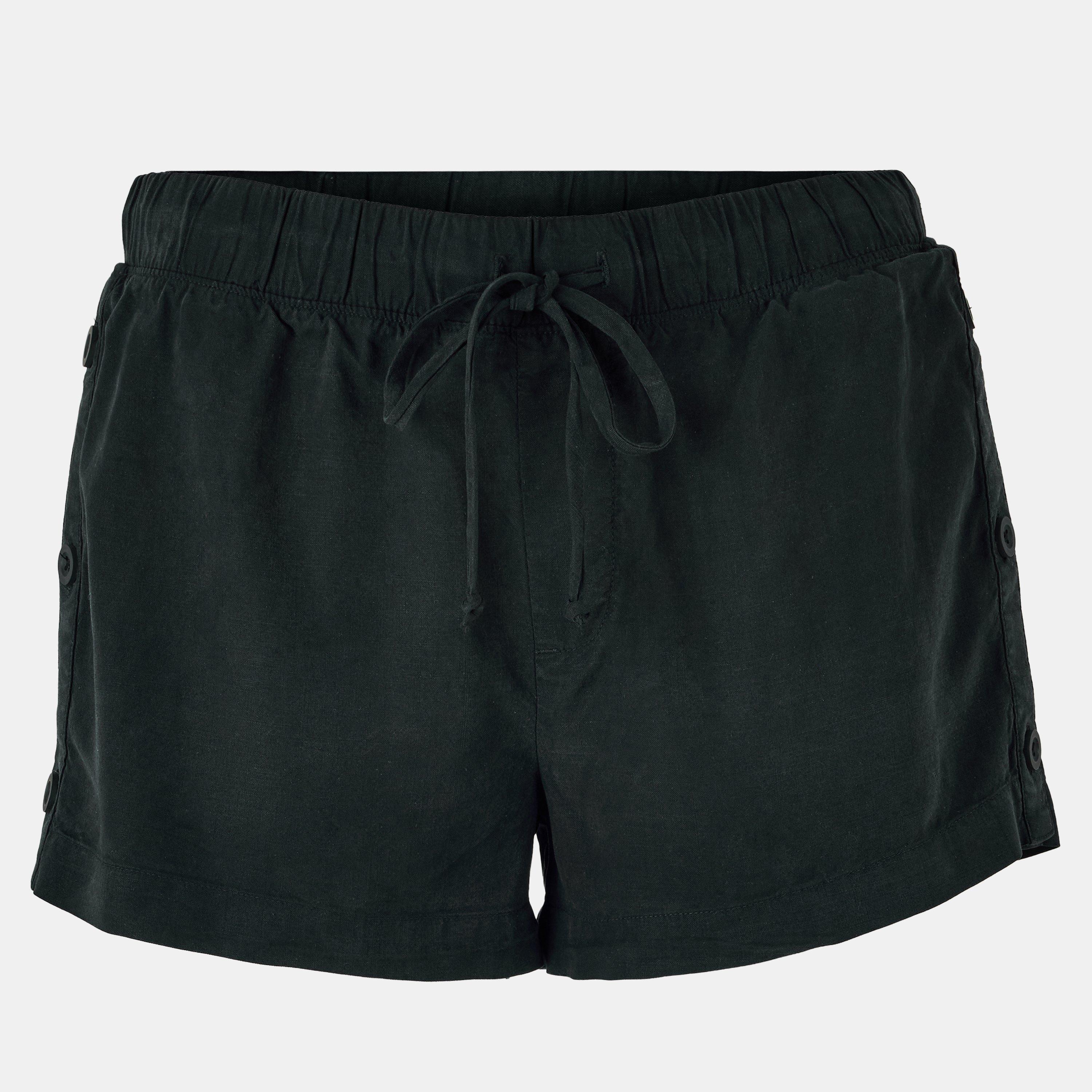 Vintg Black - Bella Dahl - Women's Button Side Tailored Shorts - 1