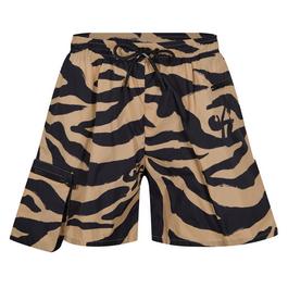 Off White Athletic Zebra Shorts