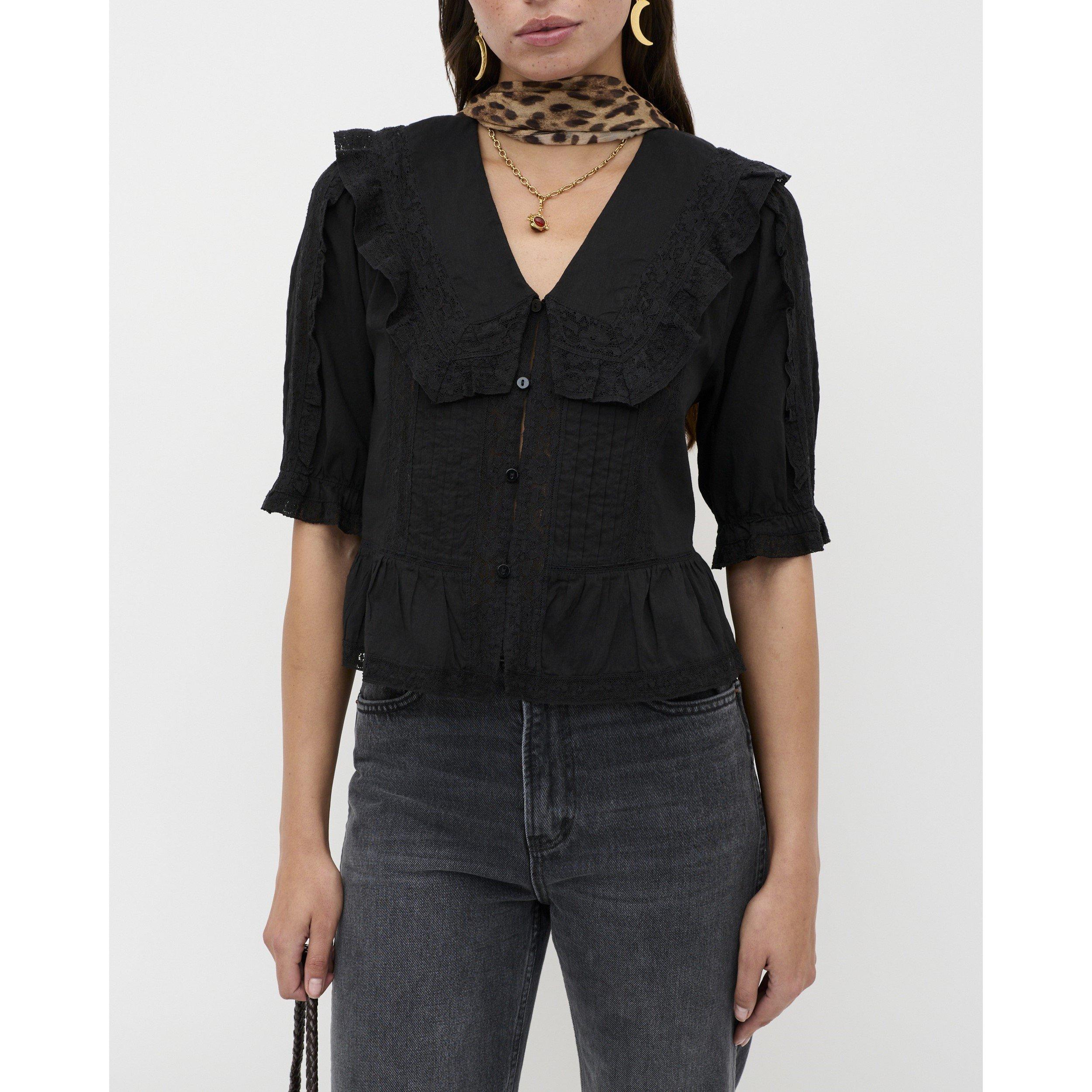 Black - RIXO - Women's Ellery Top Short Sleeve Blouse - 2