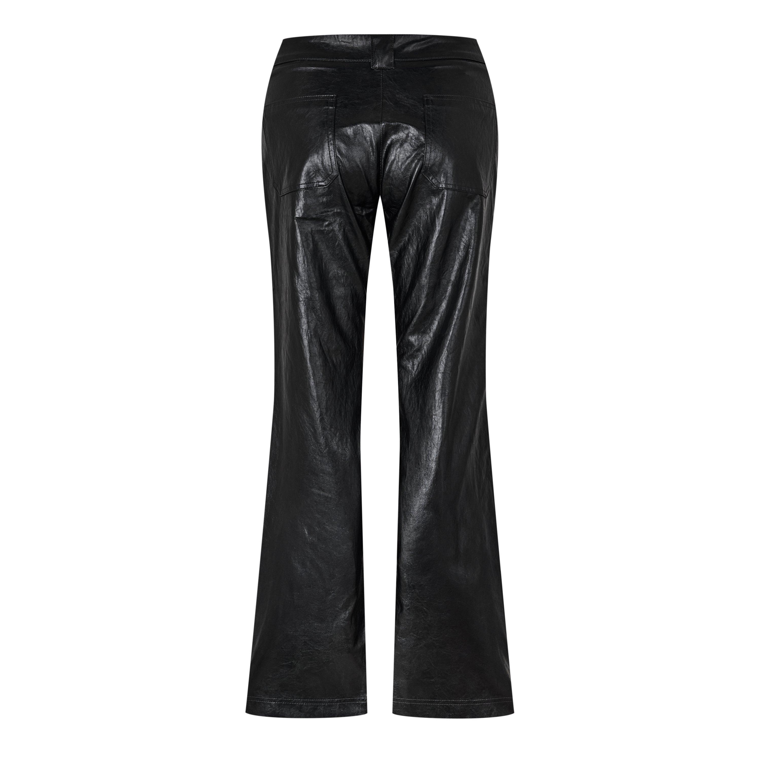 Black - Heron Preston - Women's Leather Chinos - 2